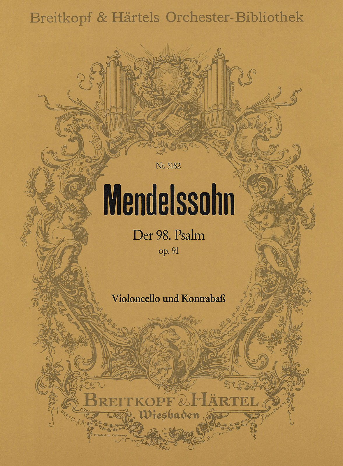 OB 5182-26 - Der 98. Psalm [op. 91] MWV A 23 „Singet dem Herrn“ - Cover