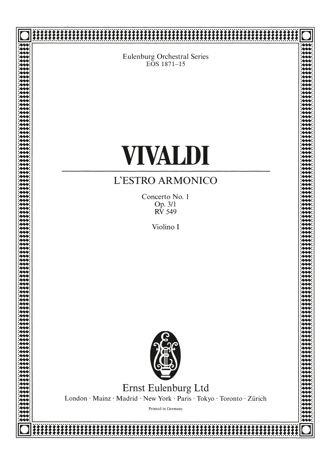 EOS 1871-15 - L’Estro Armonico op. 3/1 RV 549 - Cover