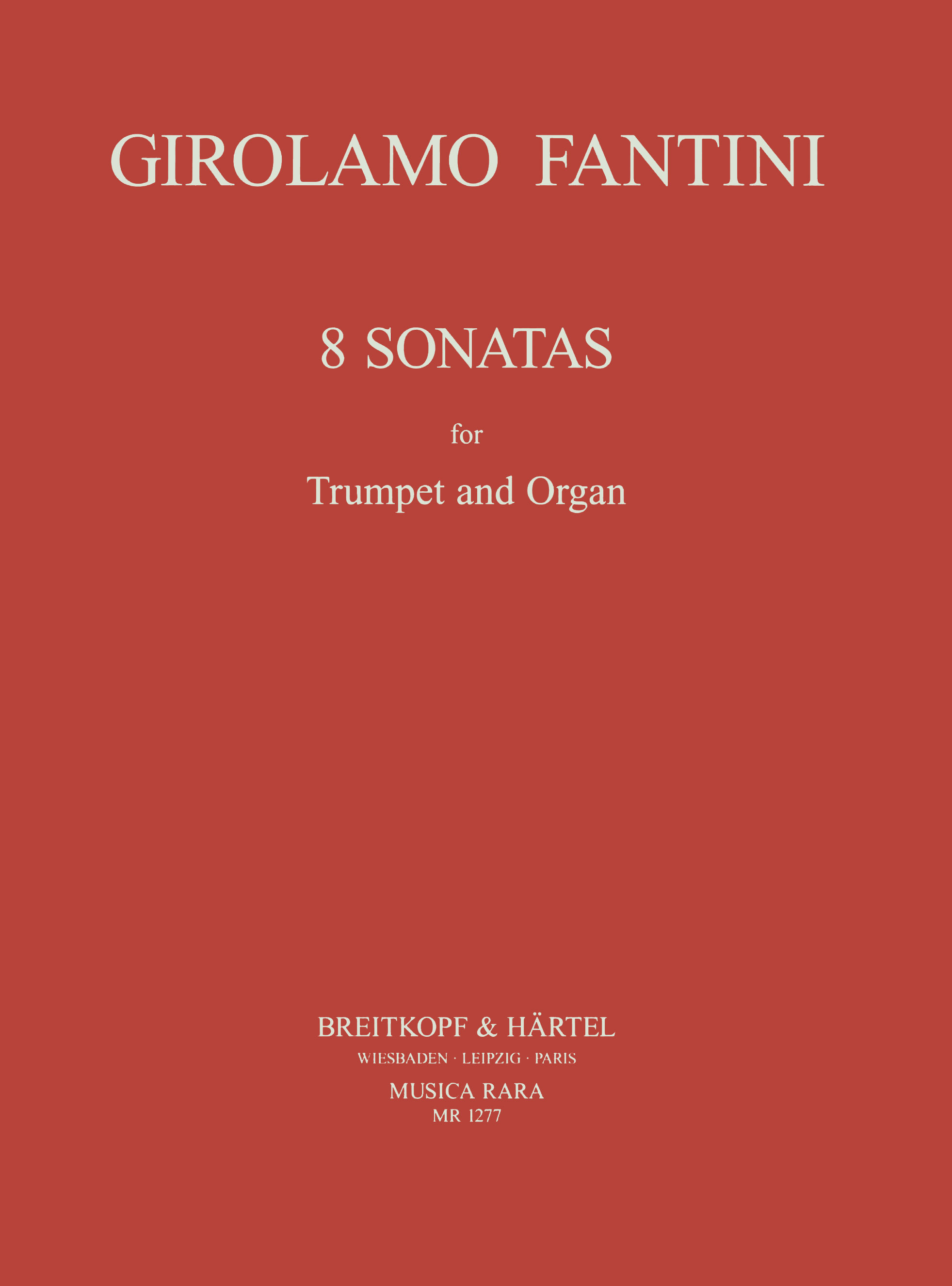 Girolamo Fantini - 8 Sonaten - Cover