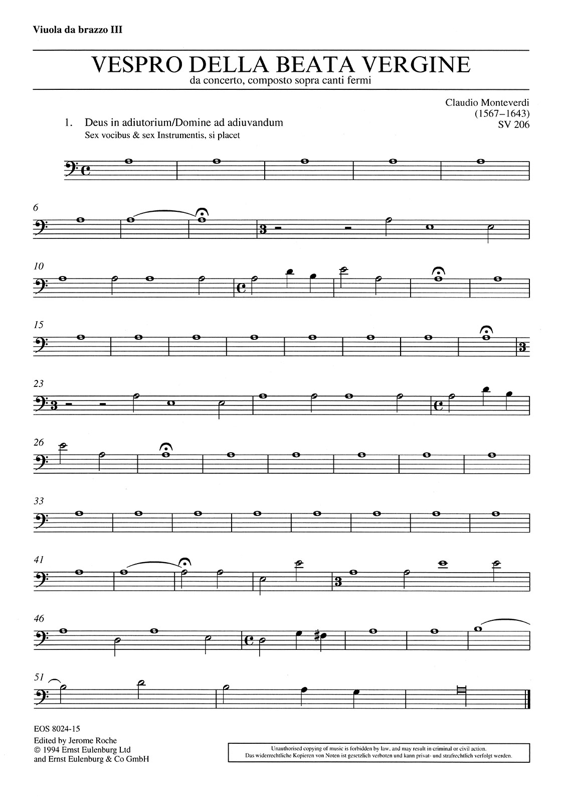 EOS 8024-22 - Vespro della Beata Vergine SV 206 - Cover