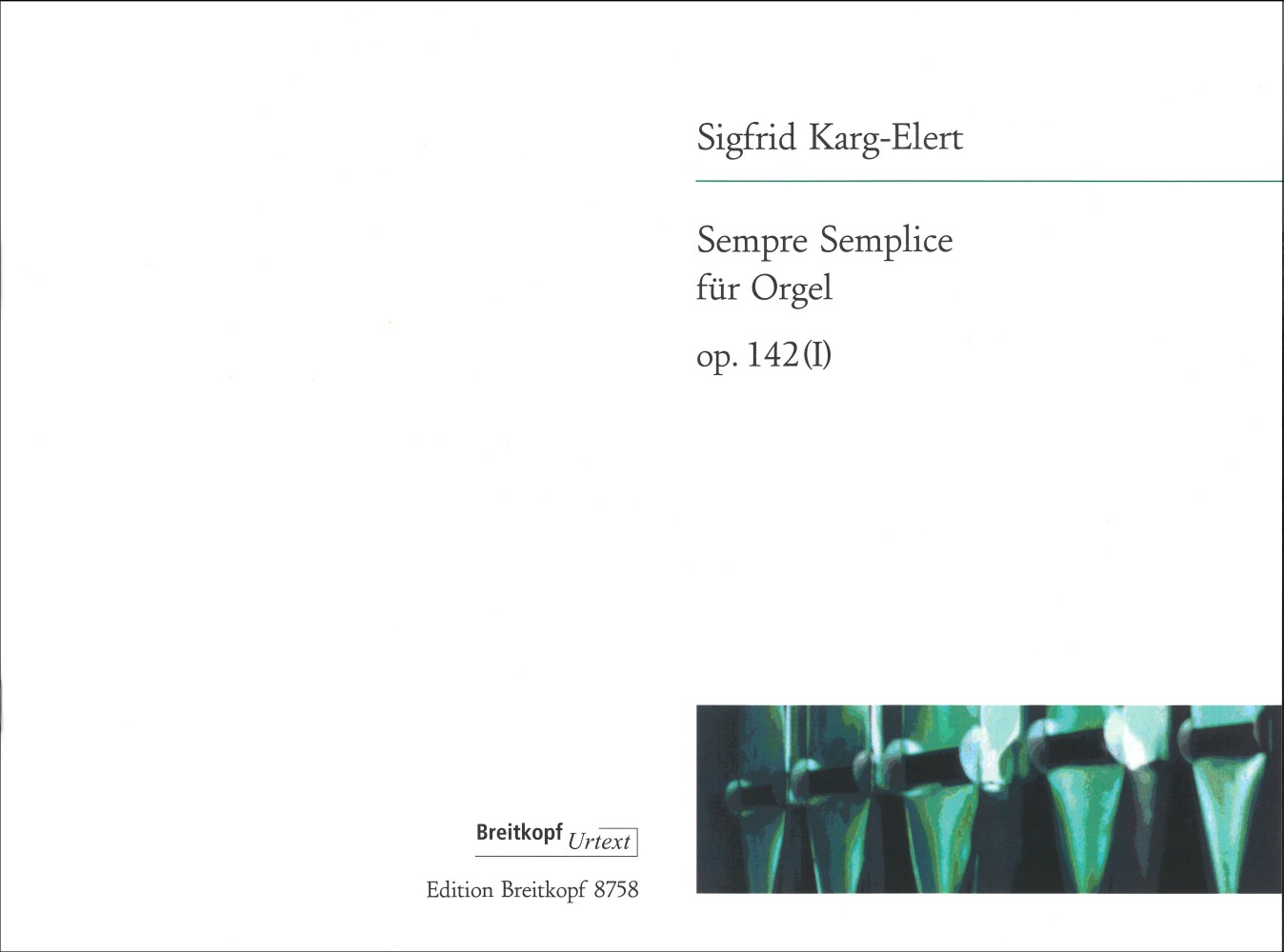 Sigfrid Karg-Elert - Sempre Semplice op. 142 (I) - Cover
