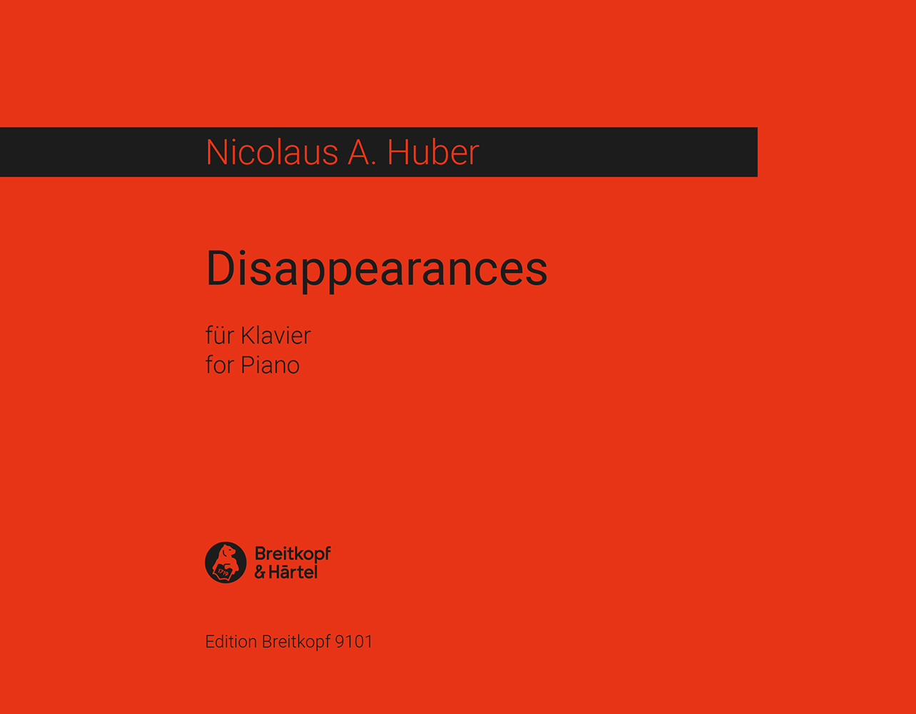Nicolaus A. Huber - Disappearances - Cover