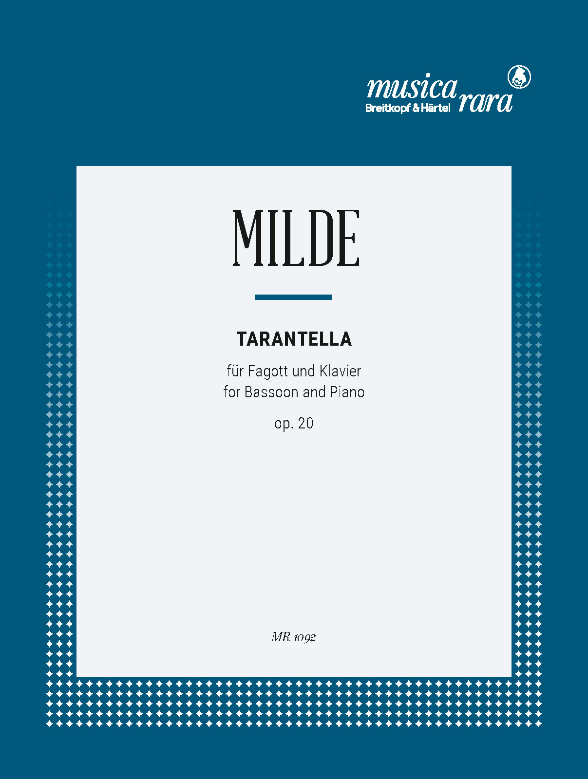 MR 1092D - Tarantella op. 20 - Cover