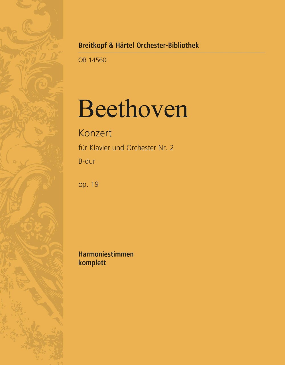 OB 14560-30 - Piano Concerto No. 2 in B flat major Op. 19 - Cover