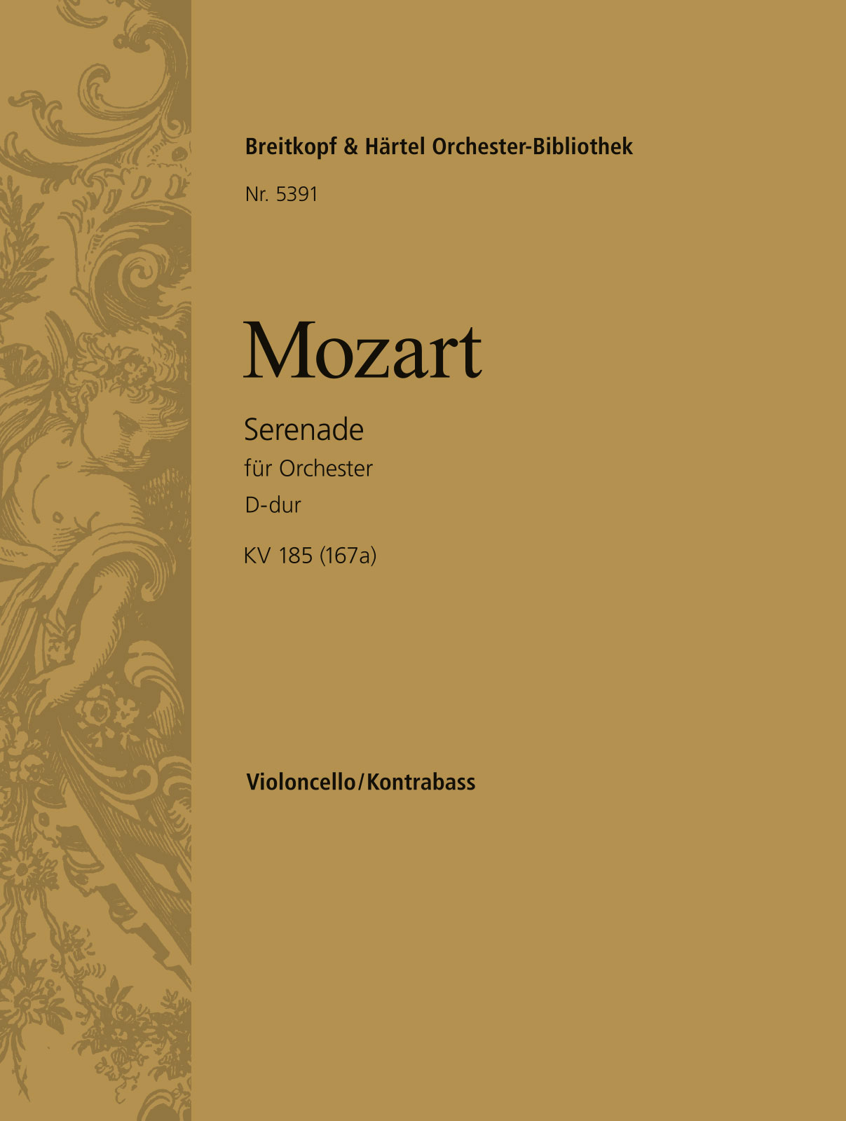 OB 5391-26 - Serenade in D major K. 185 (167a) - Cover