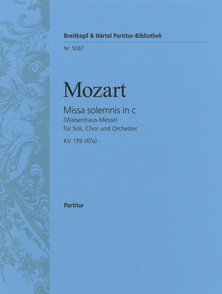 PB 5067 - Missa solemnis in c K. 139 (47a) - Cover