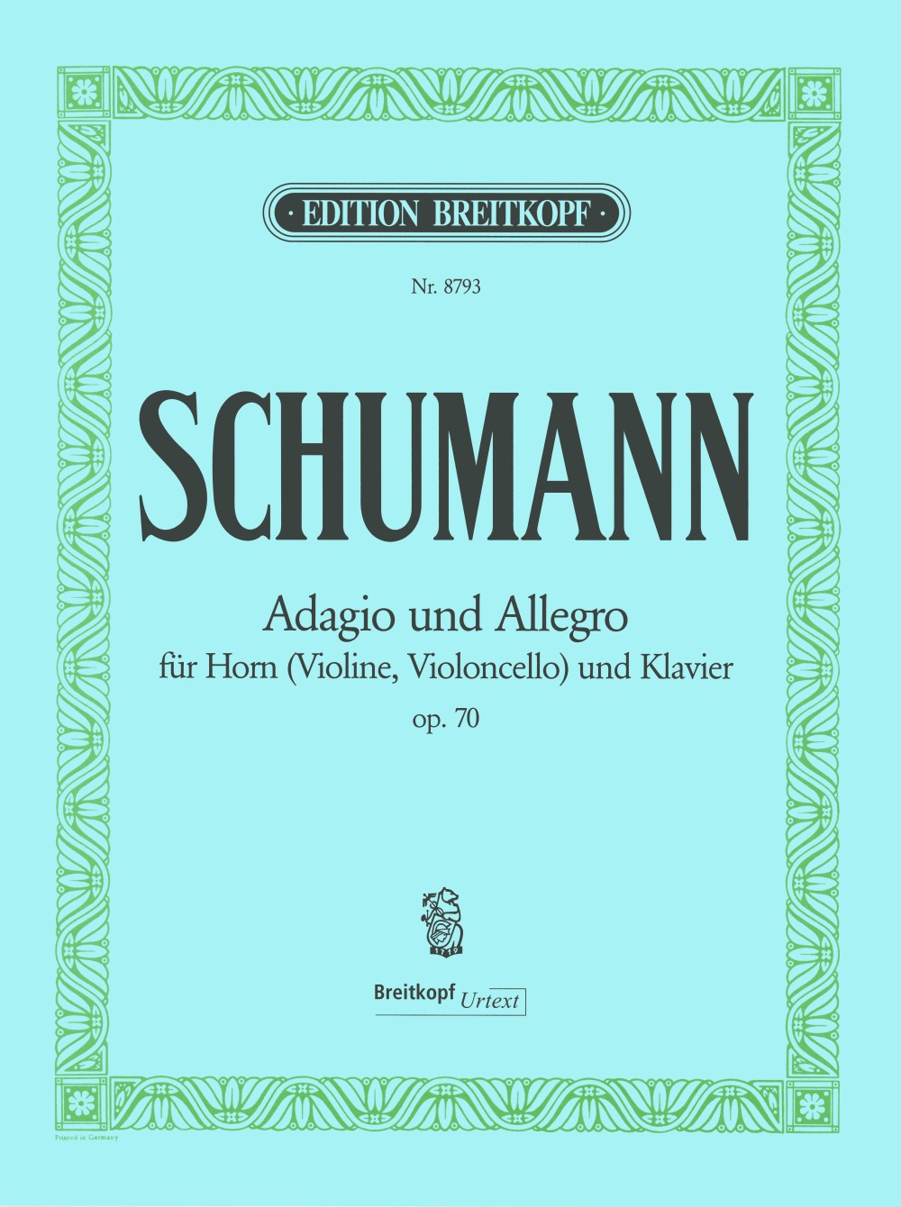 Robert Schumann - Adagio und Allegro As-dur op. 70 - Cover
