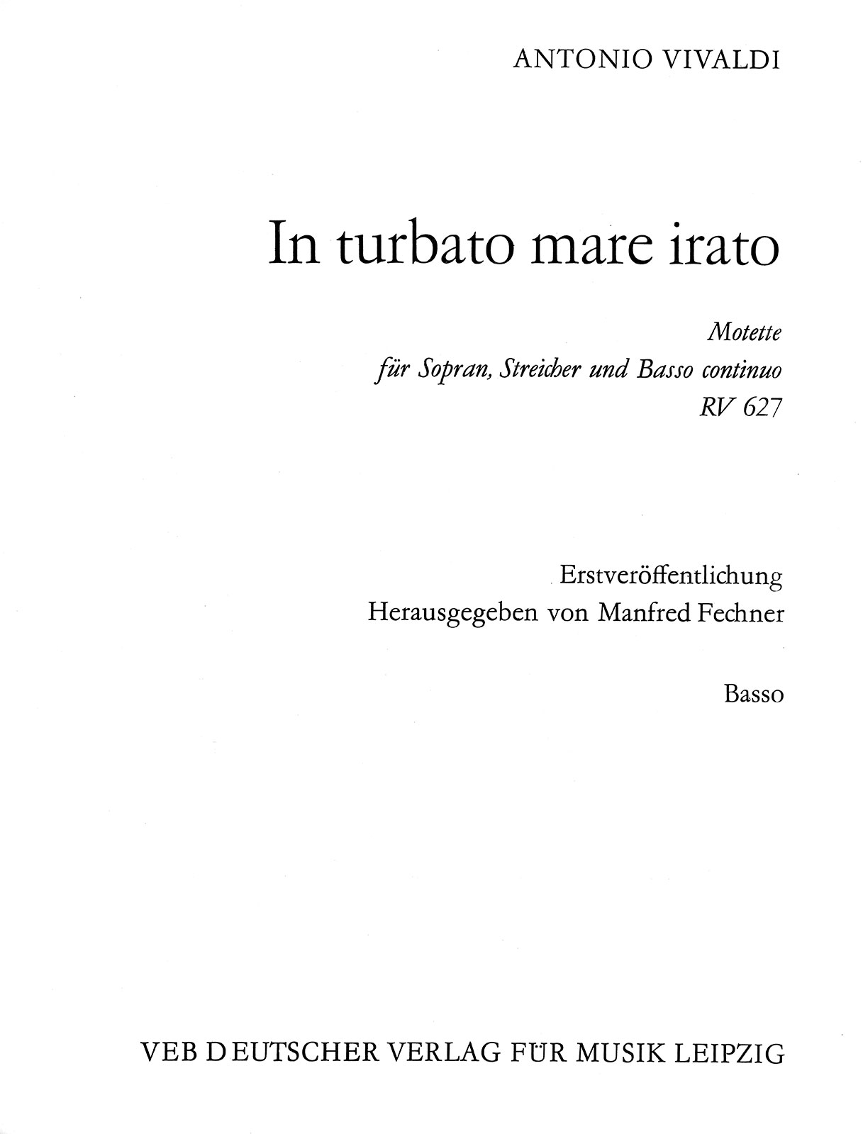 DV 9520a-26 - In turbato mare irato - Cover