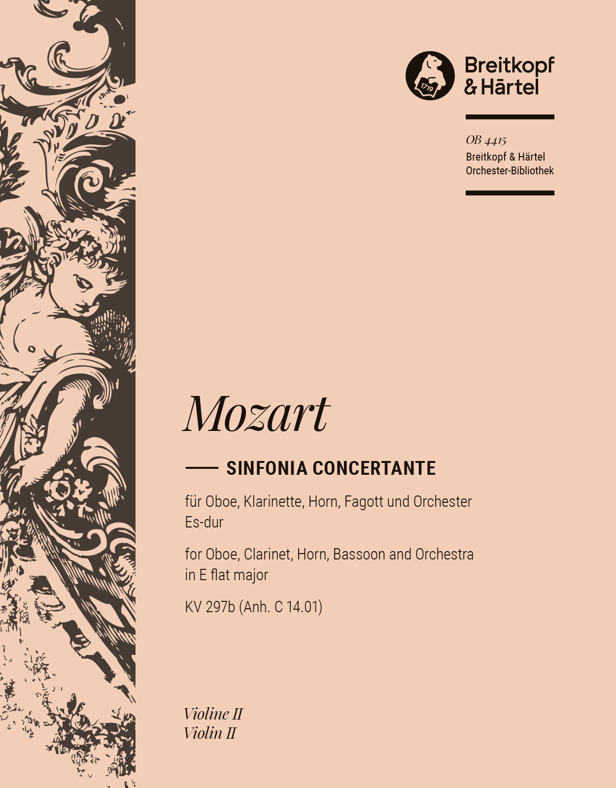 OB 4415-16 - Sinfonia concertante in E flat major K. 297b (App. C 14. 01) - Cover