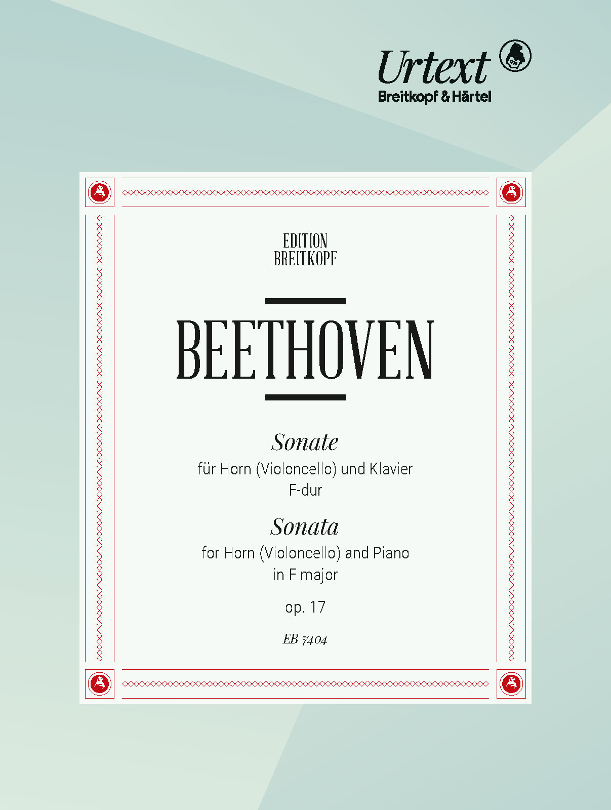 Ludwig van Beethoven - Sonata in F major Op. 17 - Cover