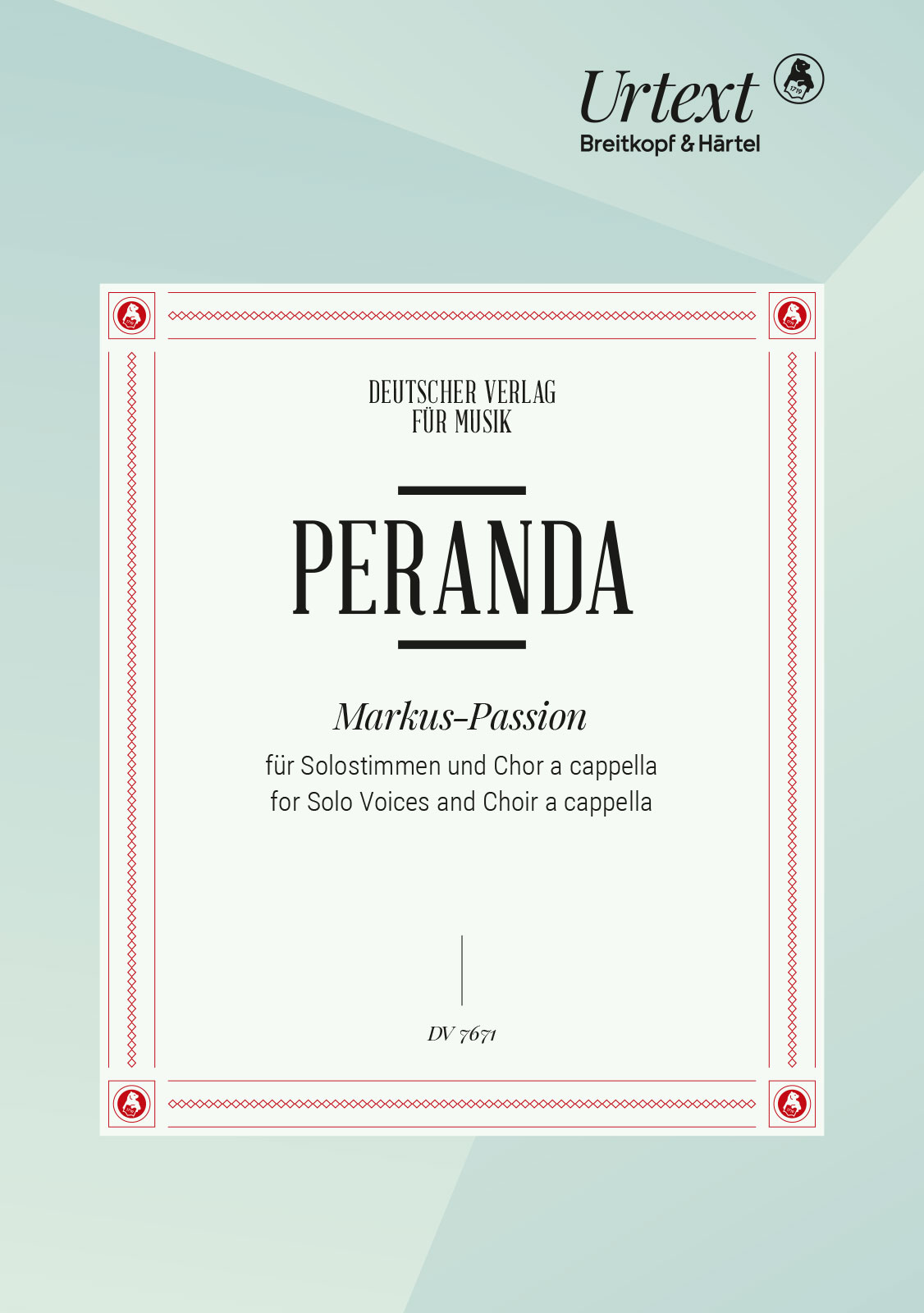 DV 7671D - Markus-Passion - Cover