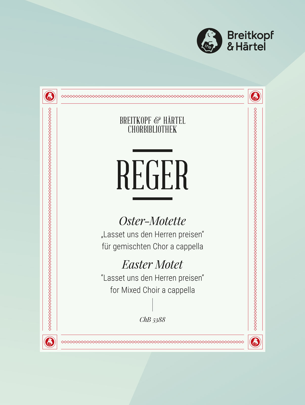 Max Reger - Oster-Motette - Cover