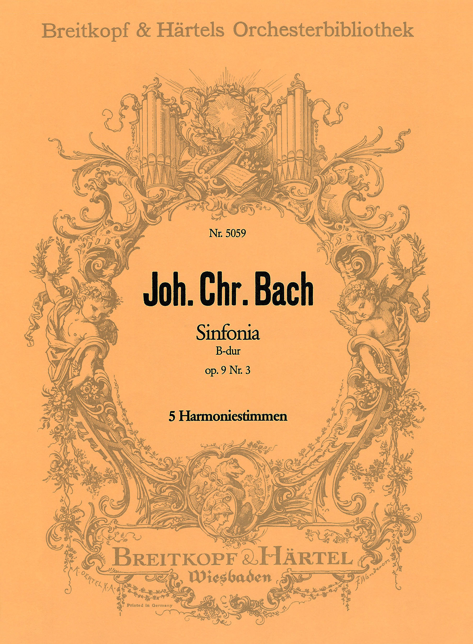OB 5059-30 - Sinfonia in B flat major Op. 9 No. 3 - Cover