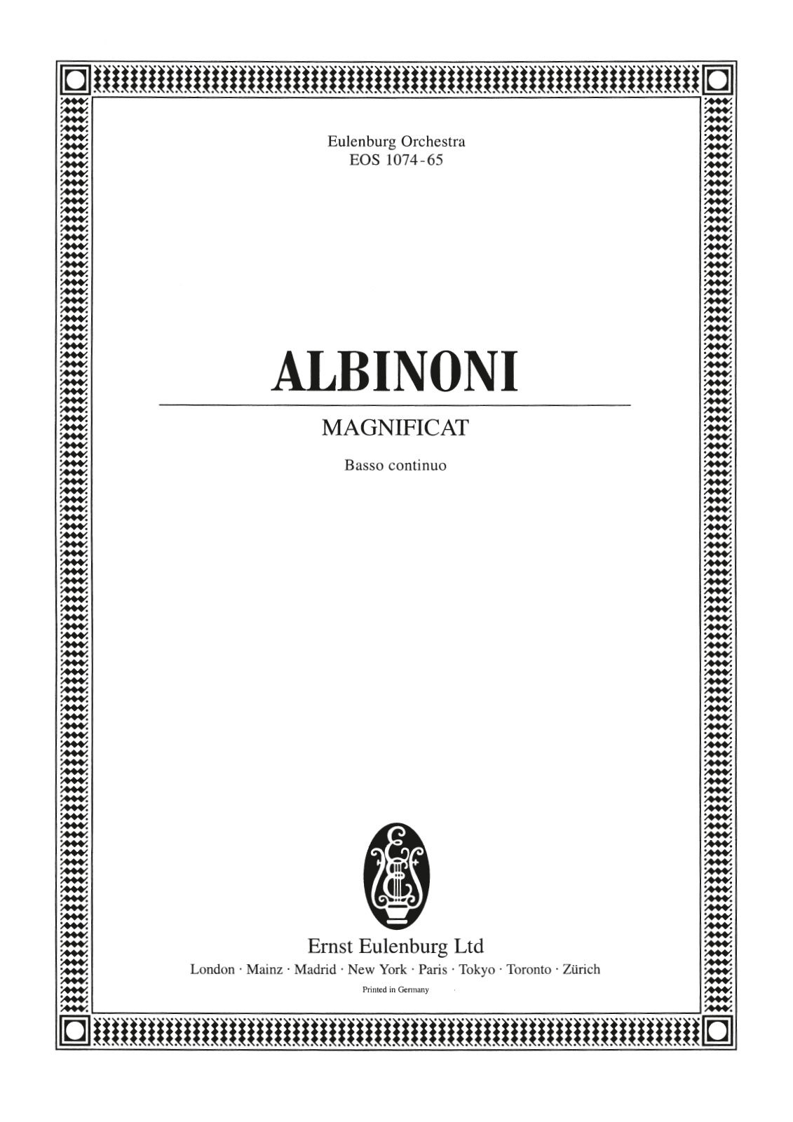 EOS 1074-11 - Magnificat - Cover