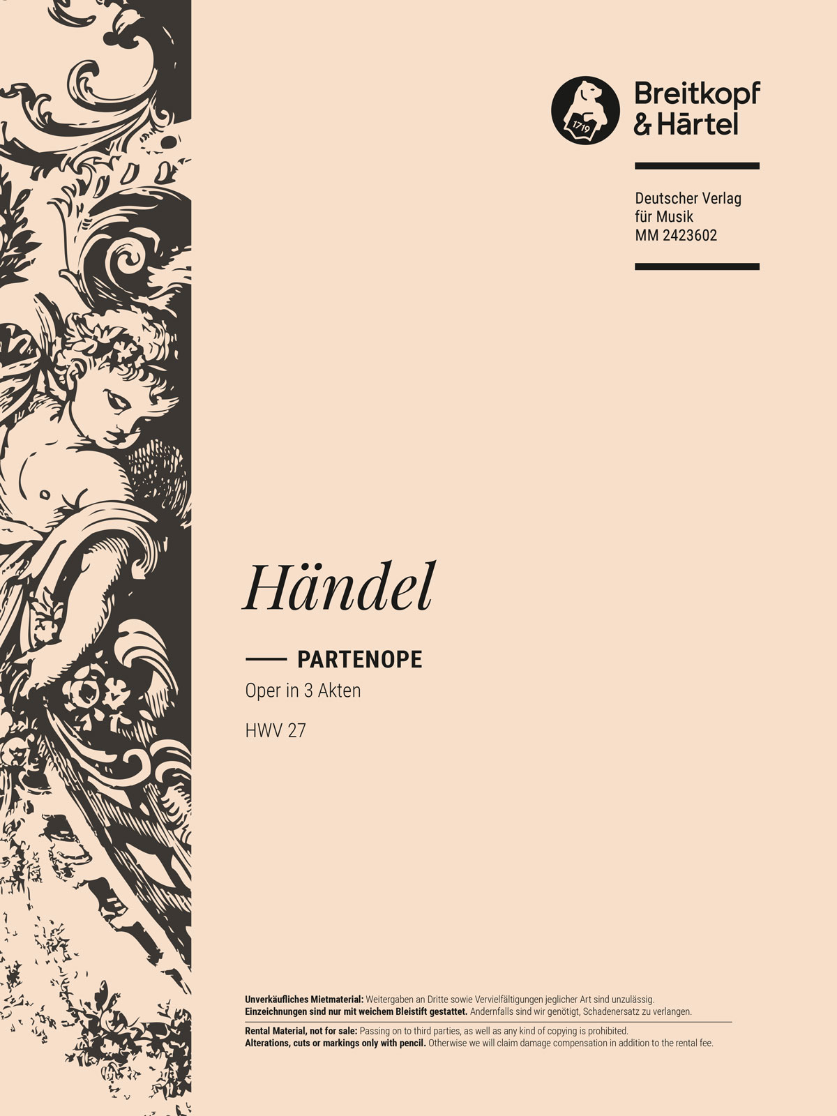 Georg Friedrich Händel - Partenope HWV 27 - Cover