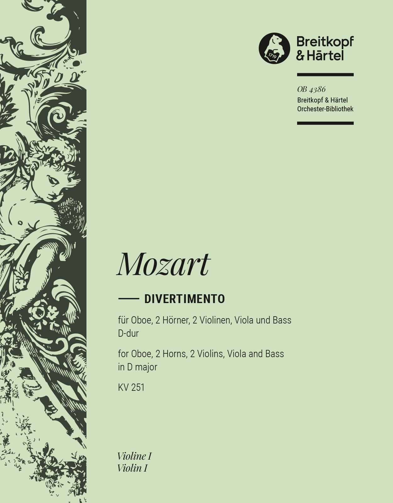 OB 4386-15 - Divertimento in D major K. 251 - Cover