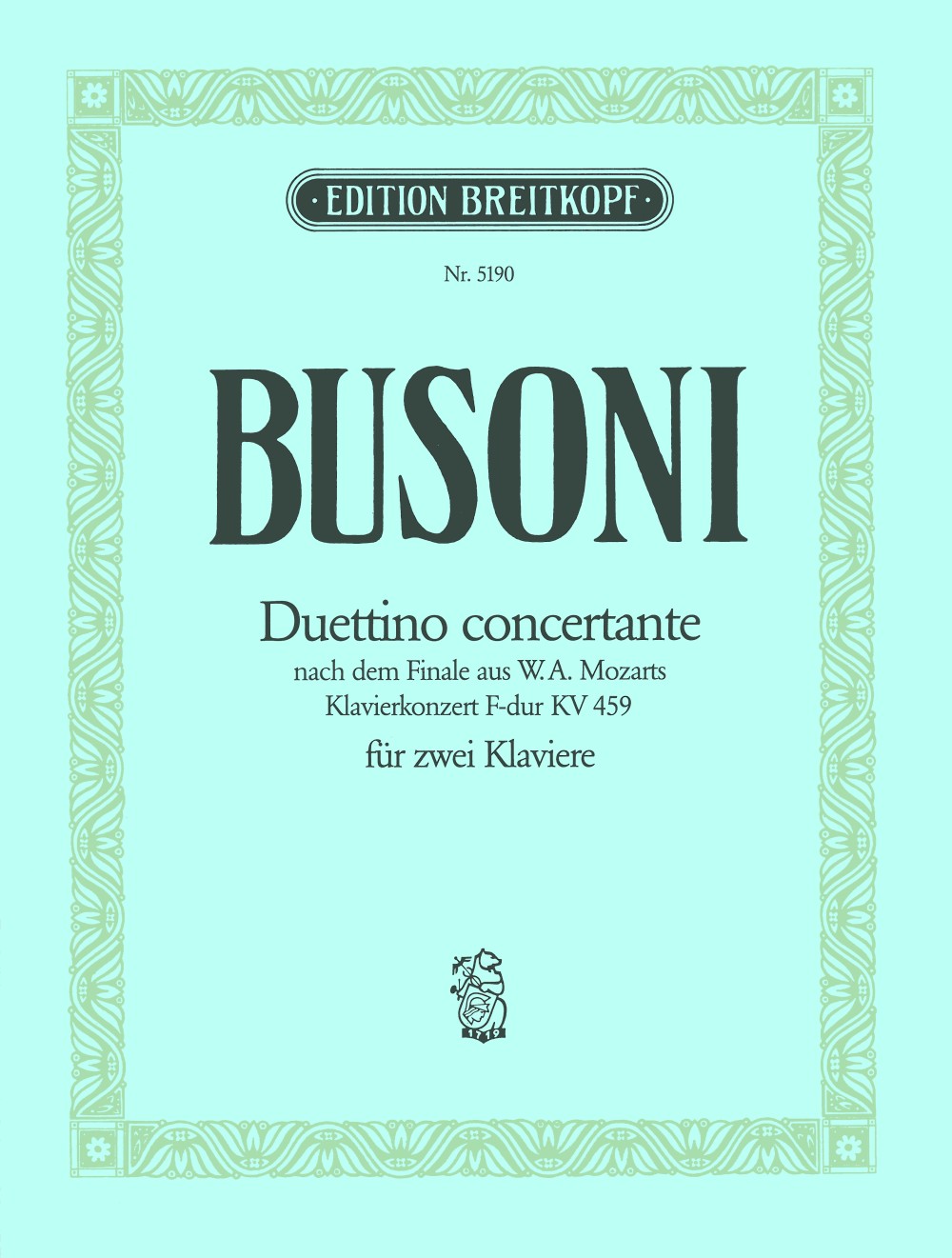 Ferruccio Busoni - Duettino Concertante K B 88 - Cover