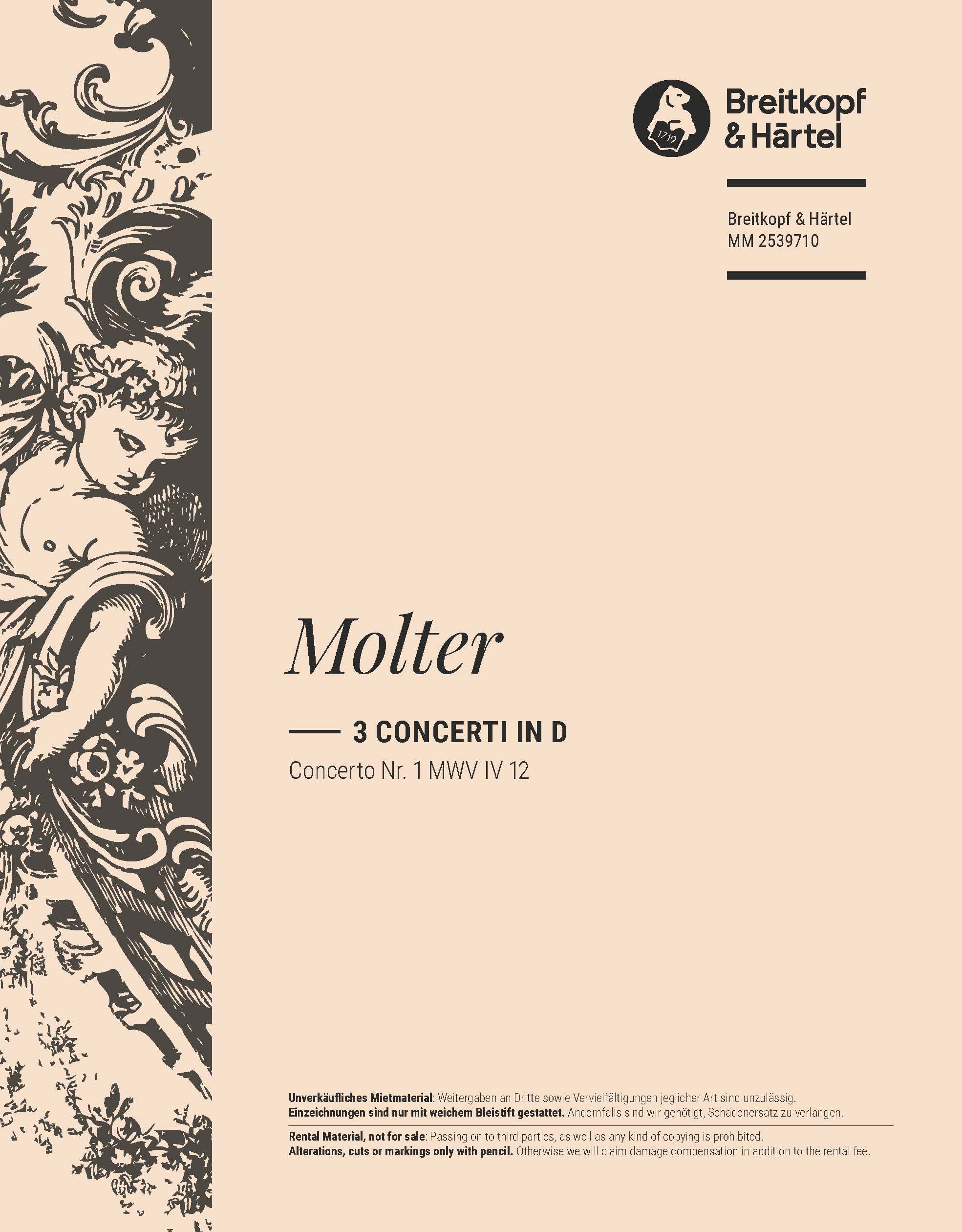 MM 2539710 - 3 Concerti in D - Cover