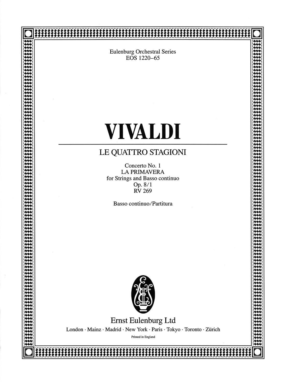 EOS 1220 - Le quattro stagioni (Die vier Jahreszeiten) op. 8/1 RV 269 - Cover