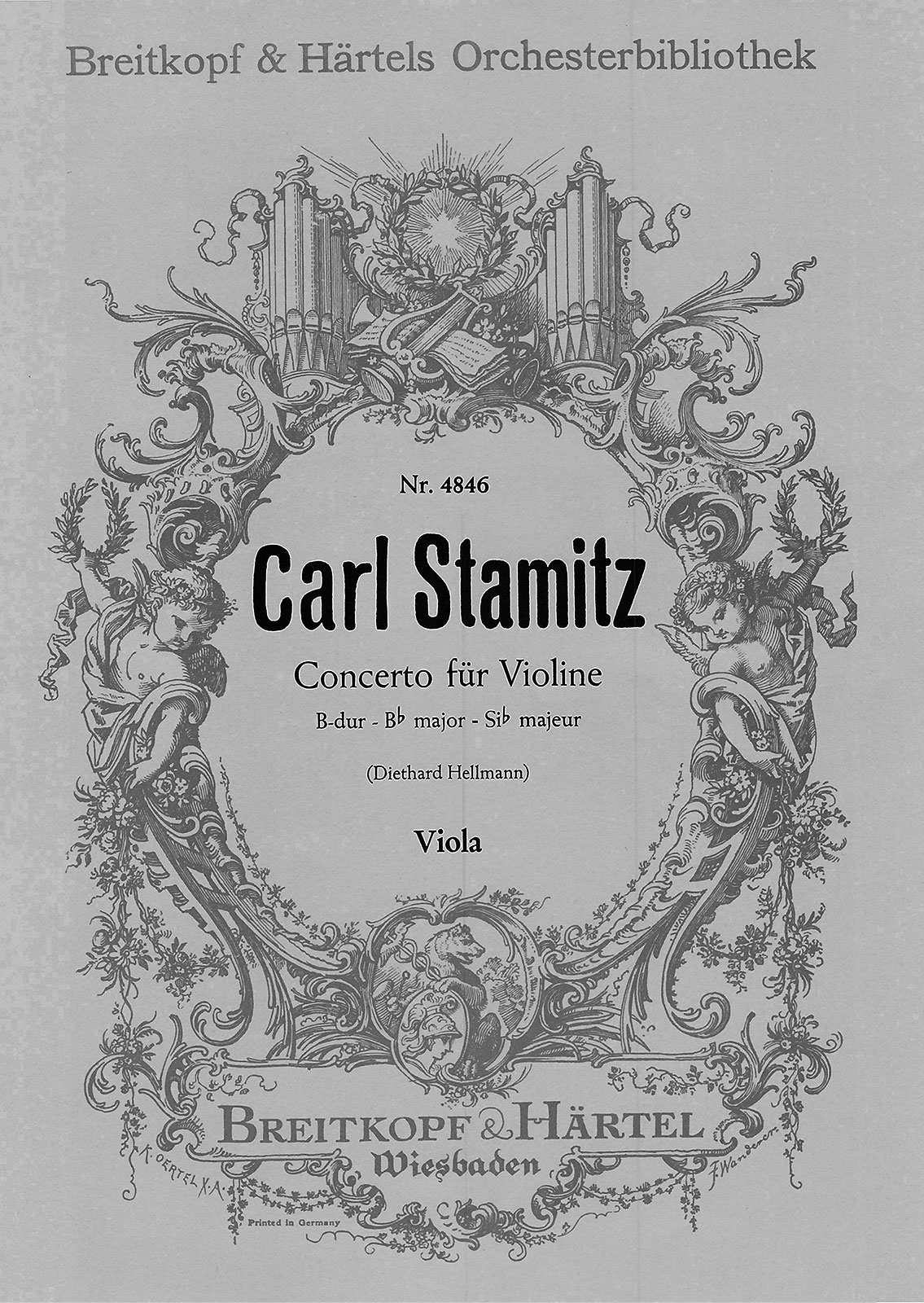 OB 4846-19 - Violinkonzert B-dur - Cover