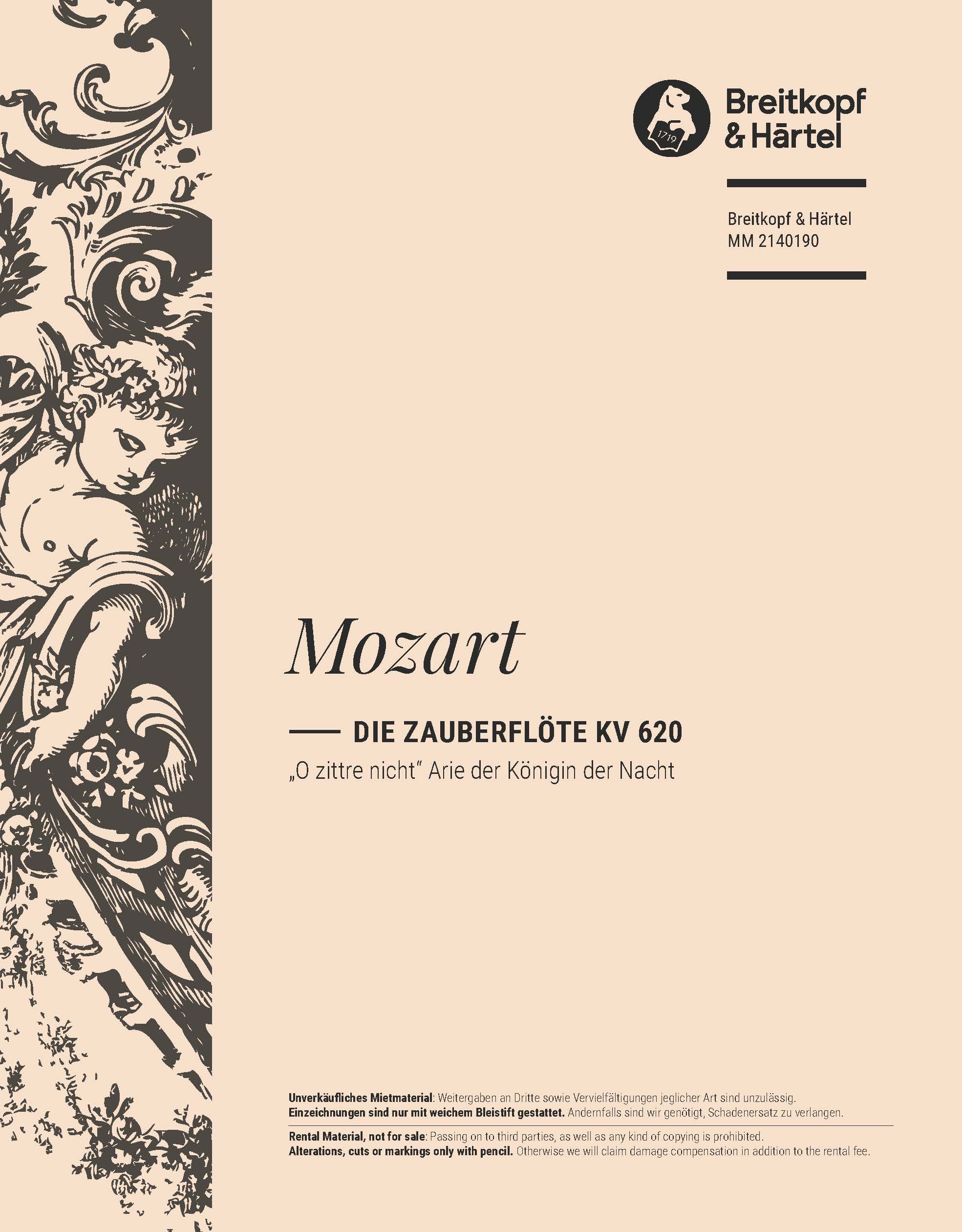 MM 2140190 - Die Zauberflöte KV 620 - Cover