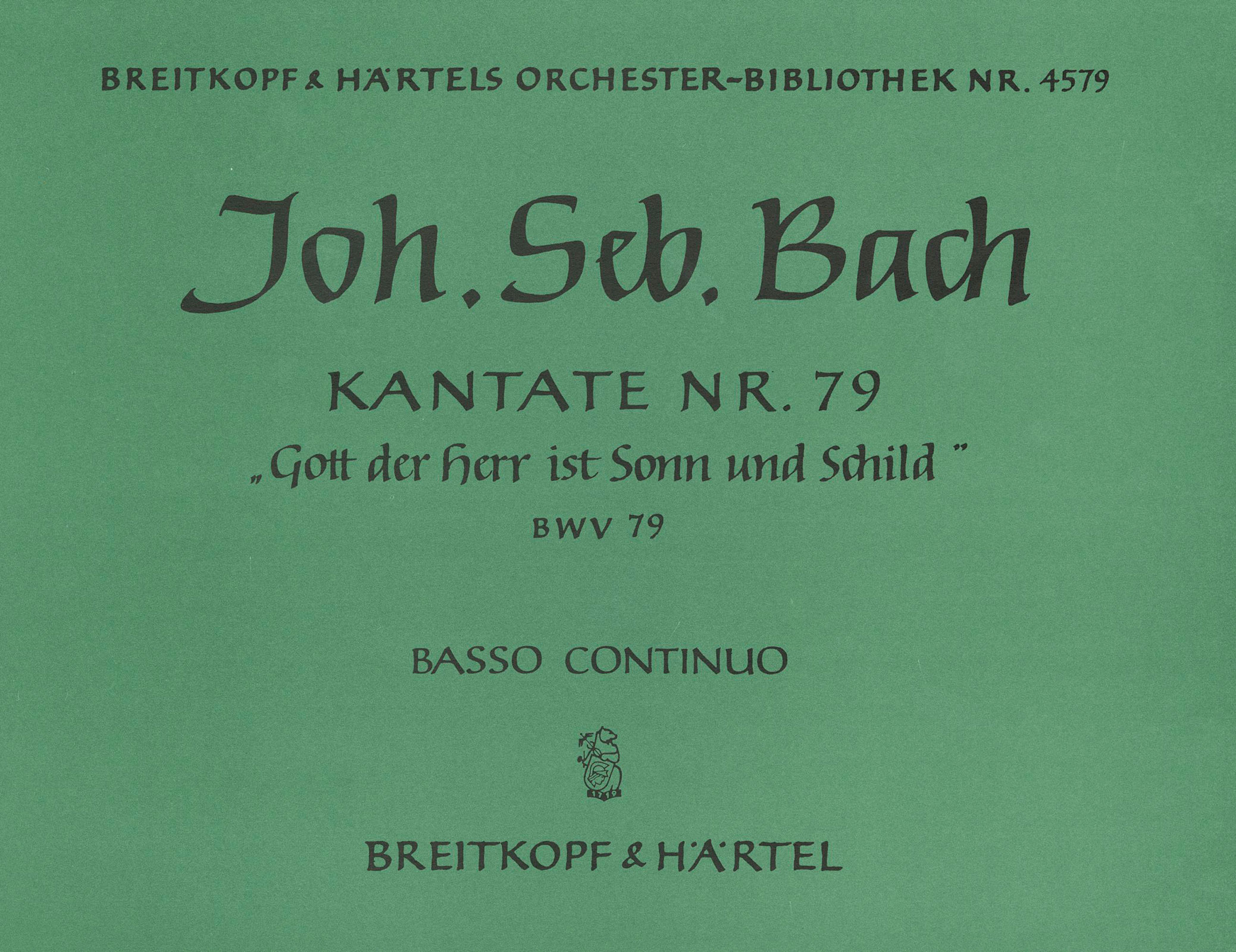 OB 4579-11 - Kantate BWV 79 „Gott der Herr ist Sonn und Schild“ - Cover