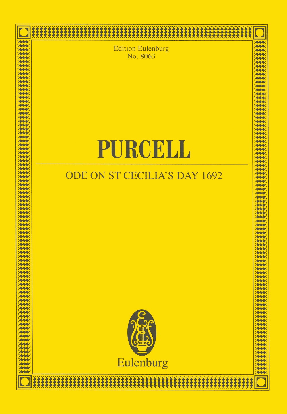 Henry Purcell - Ode on St. Cecilia’s Day 1692 Z 328 - Cover