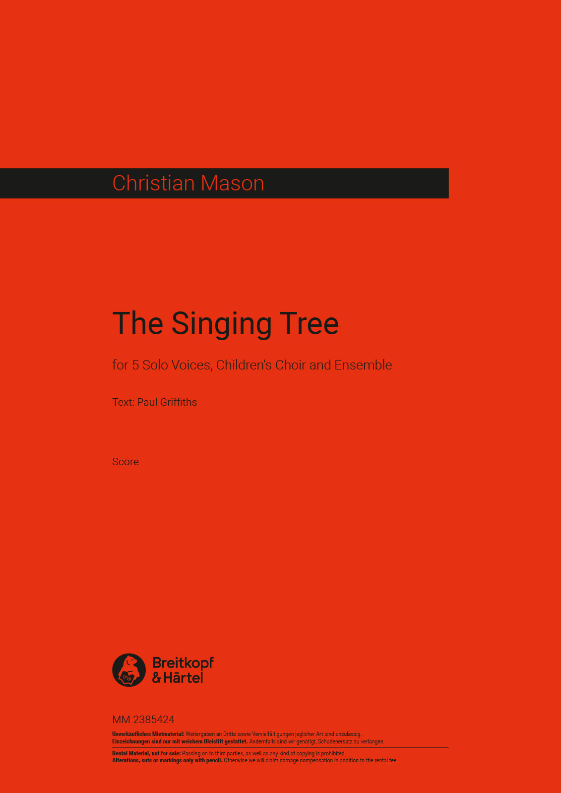 Christian Mason - The Singing Tree - Cover
