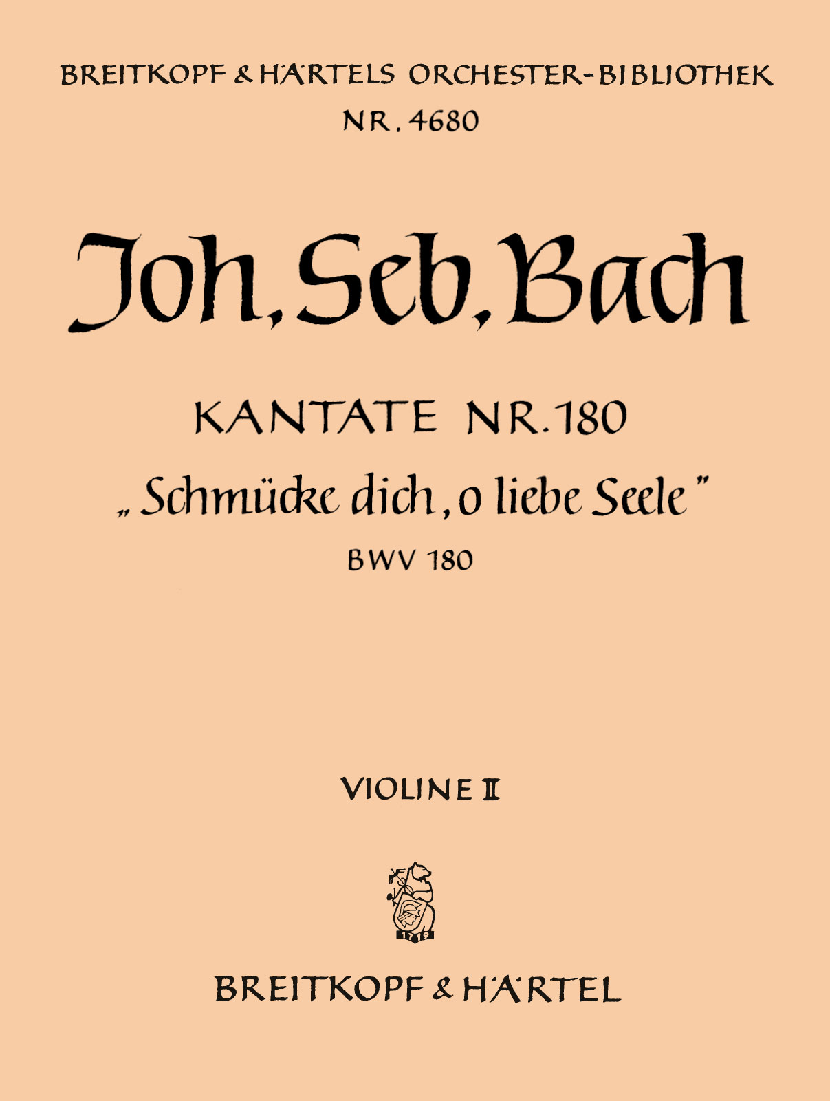 OB 4680-16 - Cantata BWV 180 “Soul, array thyself with gladness” - Cover