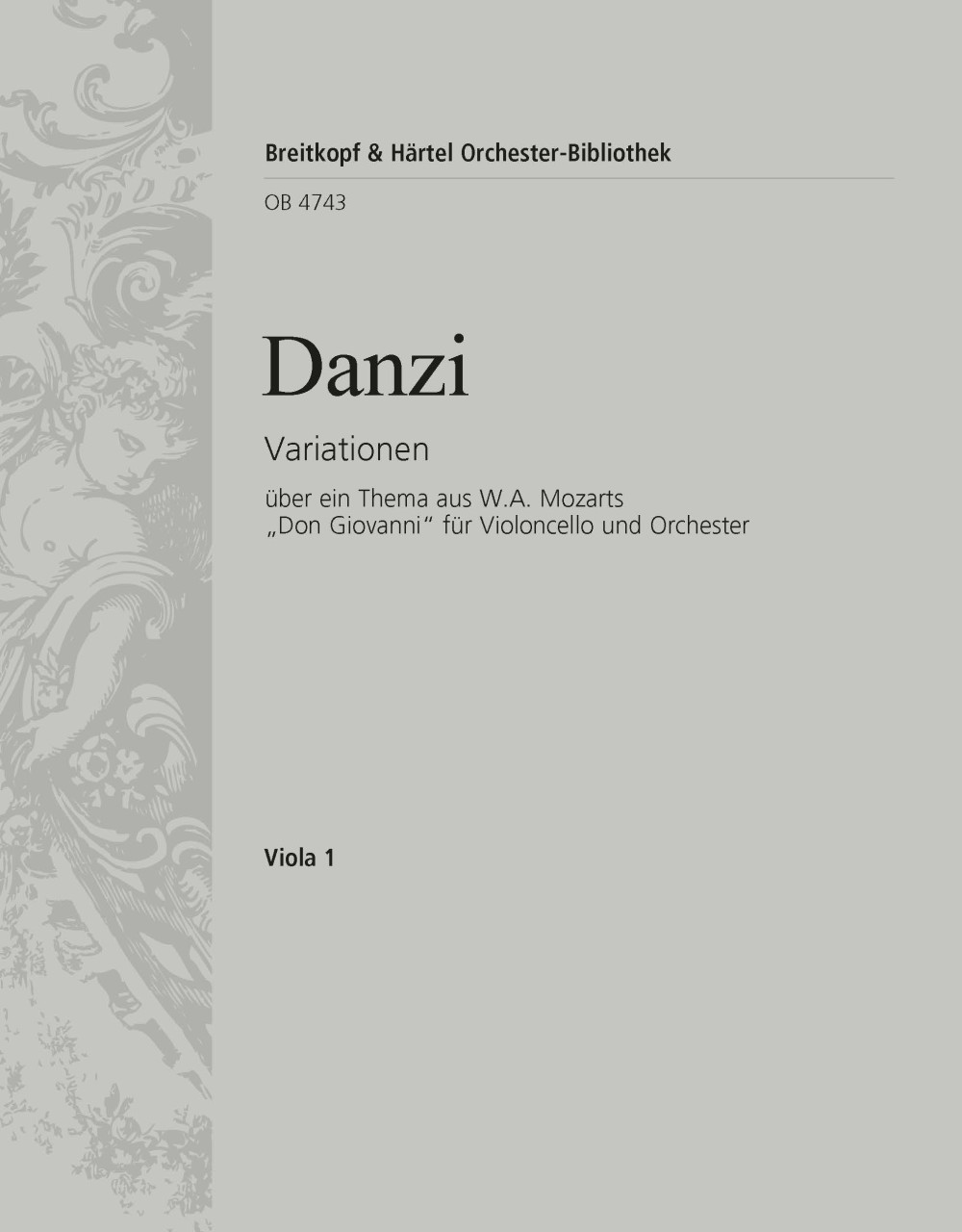 OB 4743-19 - Variations on a Theme from W. A. Mozart’s “Don Giovanni” - Cover