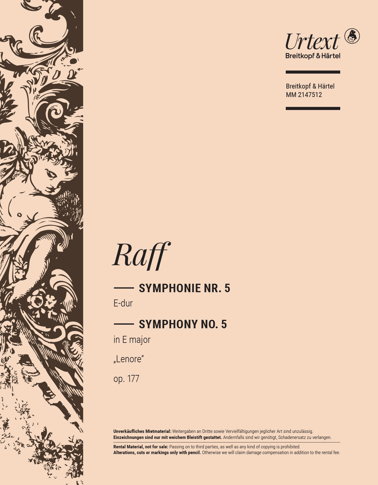 MM 2147512 - Symphonie Nr. 5 E-dur op. 177 - Cover