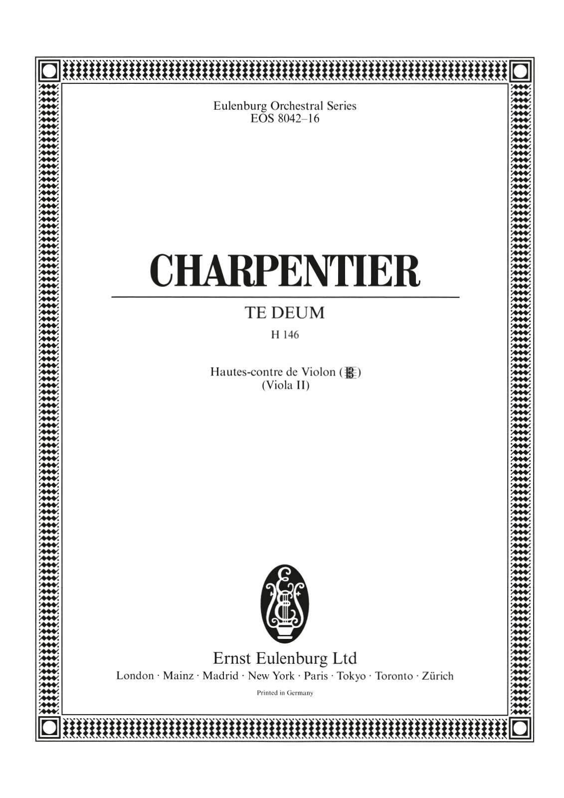 EOS 8042-20 - Te Deum H 146 - Cover