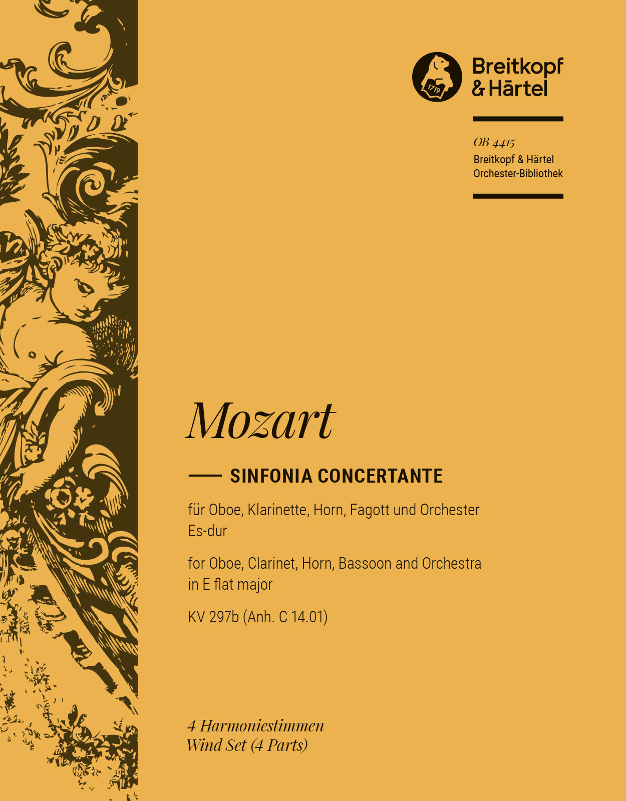 OB 4415-30 - Sinfonia concertante in E flat major K. 297b (App. C 14. 01) - Cover