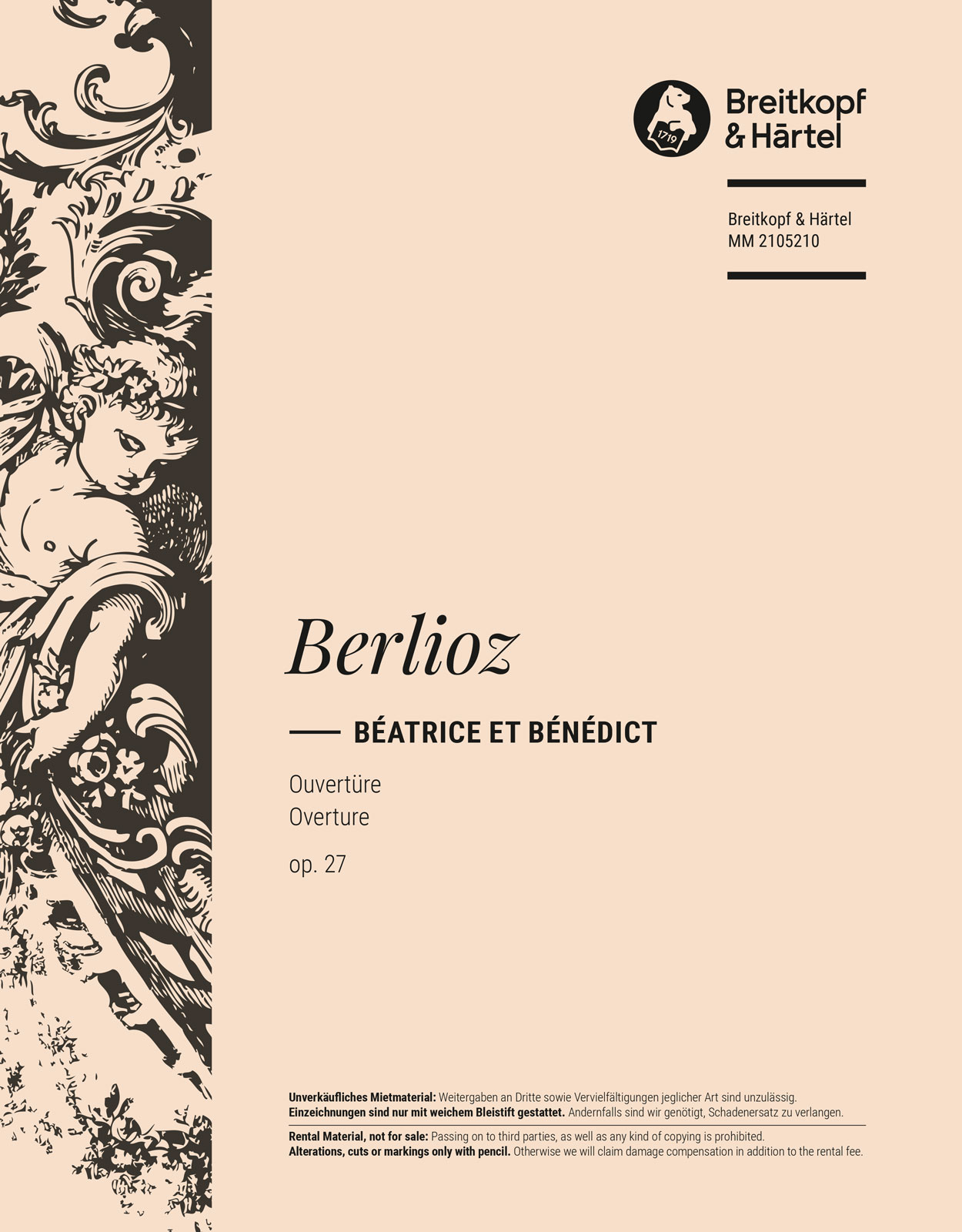 Hector Berlioz - Béatrice et Bénédict op. 27 - Cover