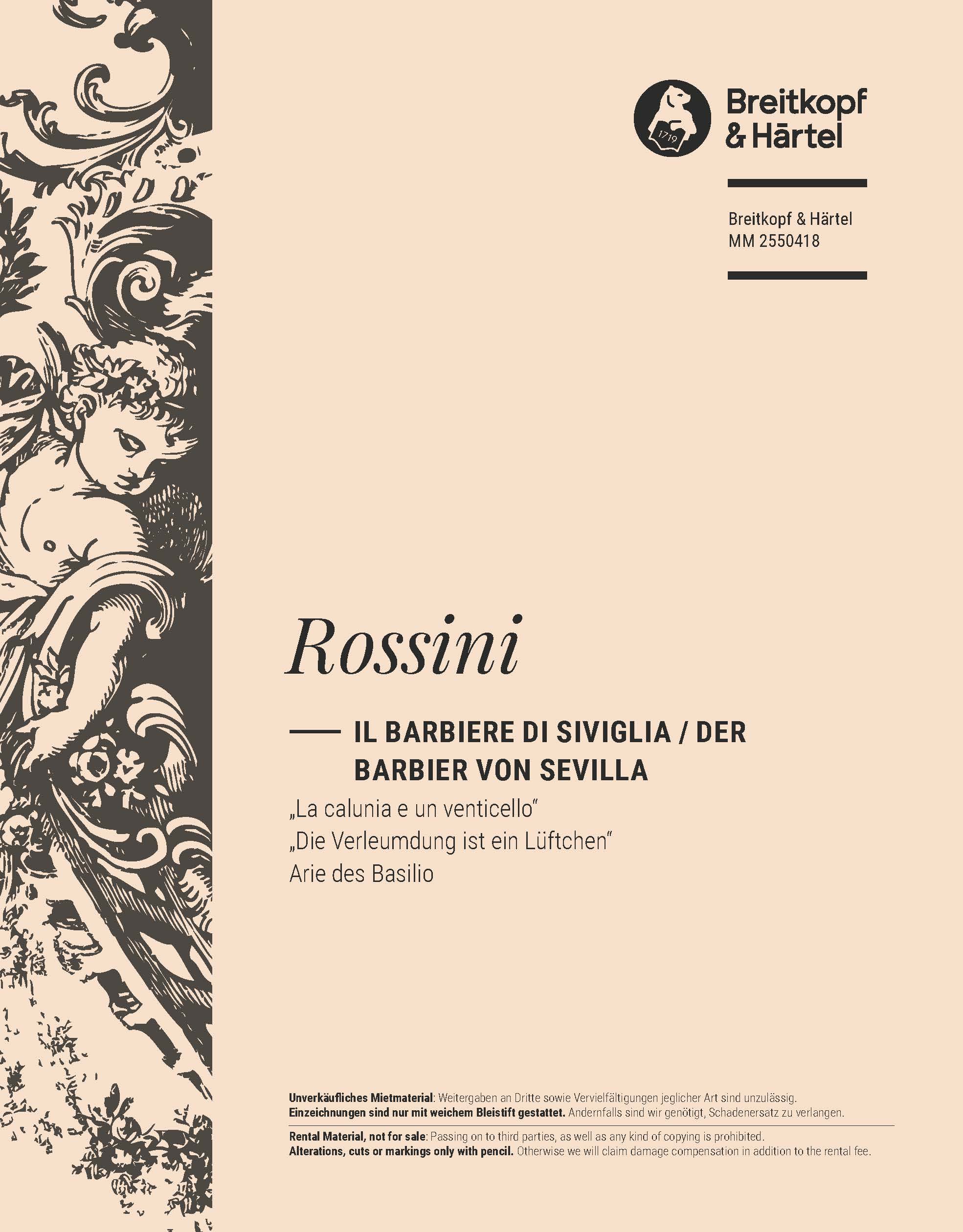 MM 2550418 - Il Barbiere di Siviglia / The Barber of Sevilla - Cover