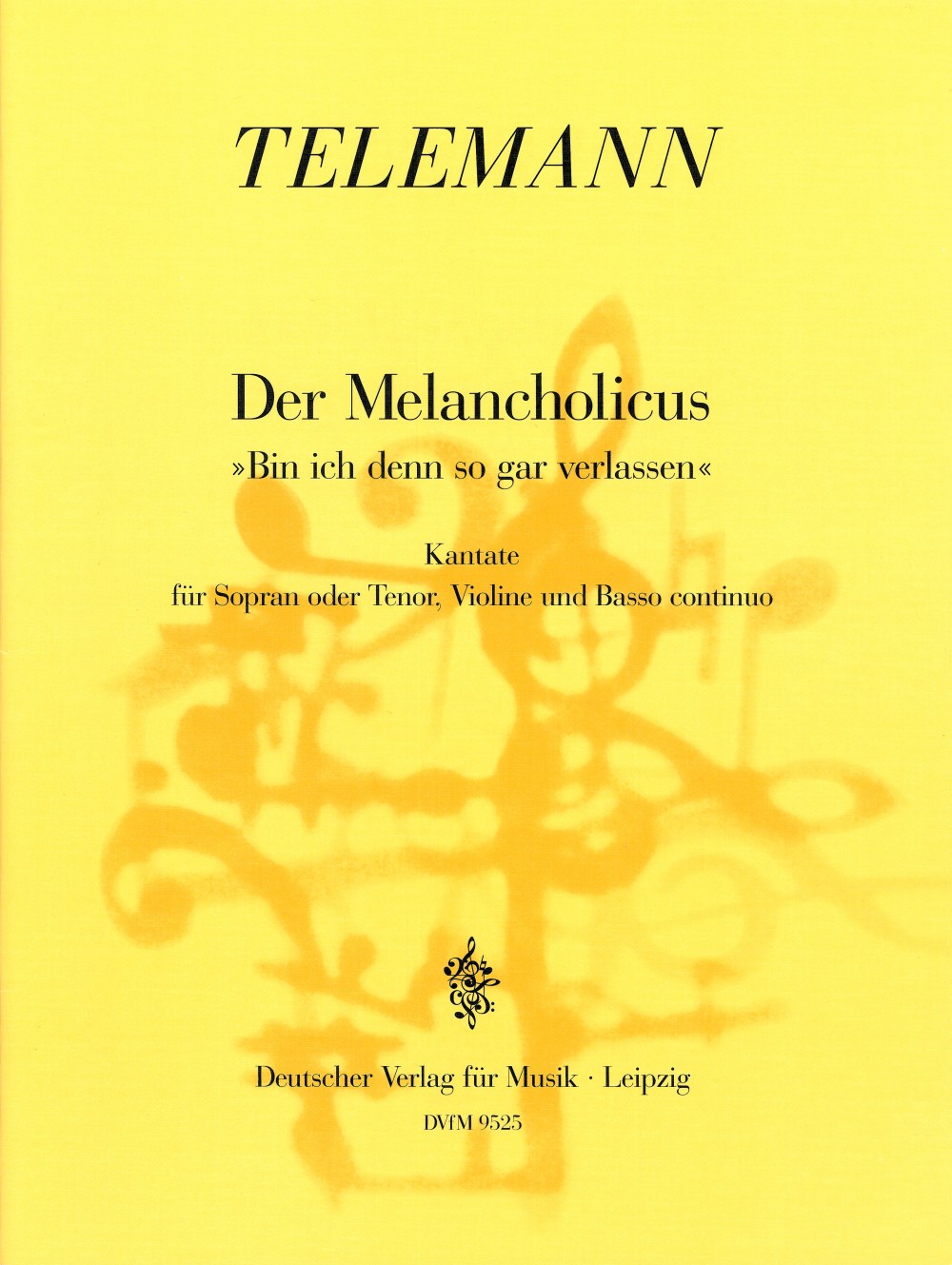 Georg Philipp Telemann - Der Melancholicus - Cover