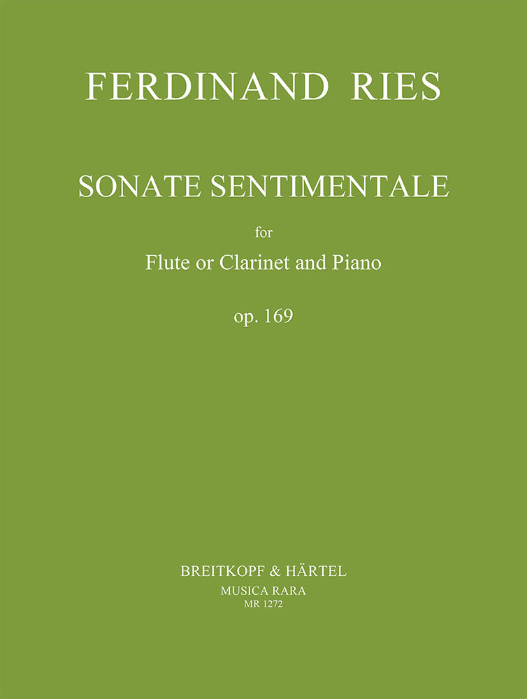 Ferdinand Ries - Sonate sentimentale op. 169 - Cover