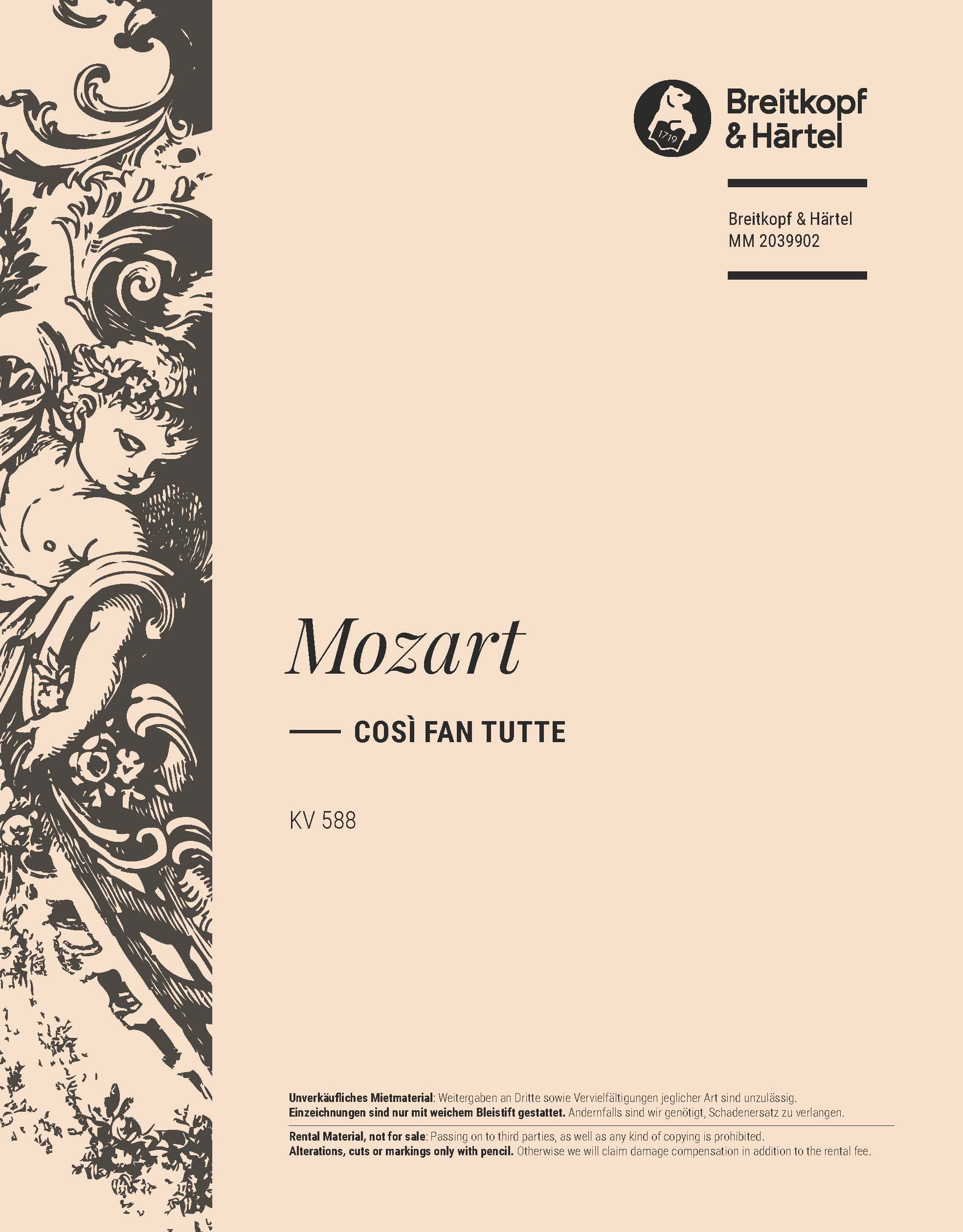 MM 2039902 - Così fan tutte K. 588 - Cover