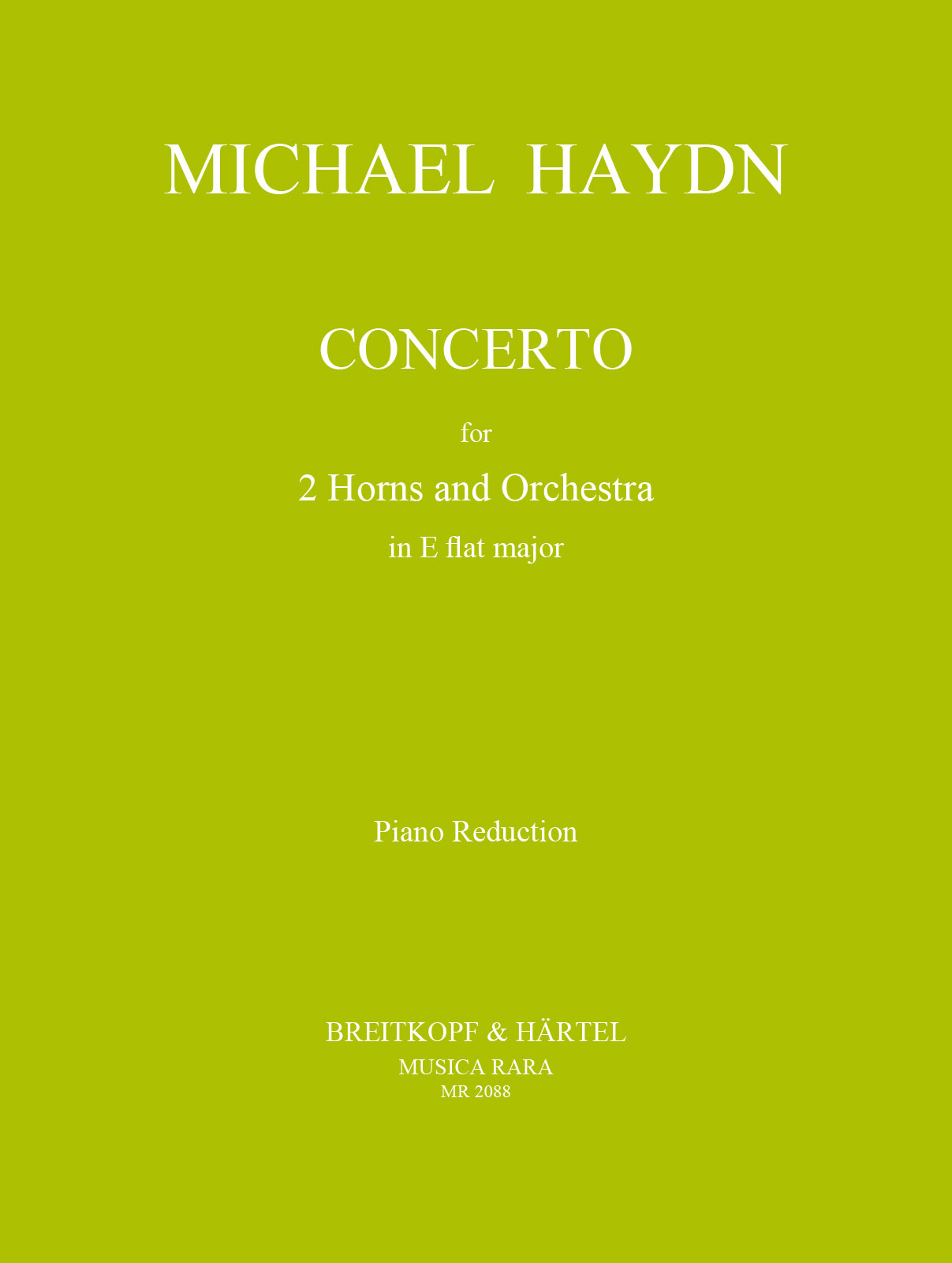 MR 2088D - Concerto in Es-dur - Cover