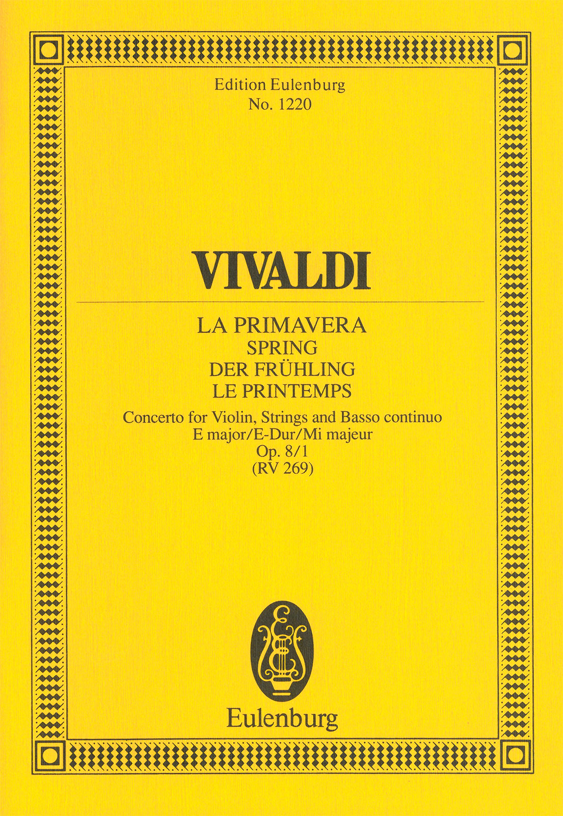 Antonio Vivaldi - Le quattro stagioni (Die vier Jahreszeiten) op. 8/1 RV 269 - Cover