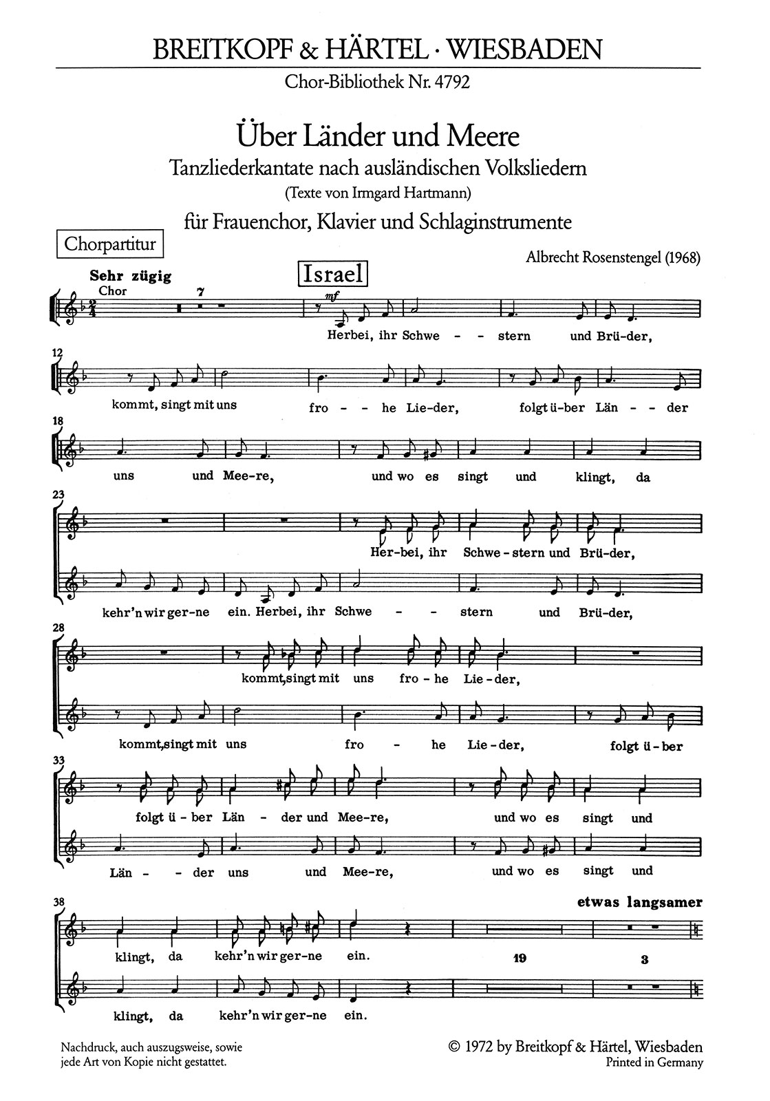 ChB 4792 - Über Länder und Meere - Cover