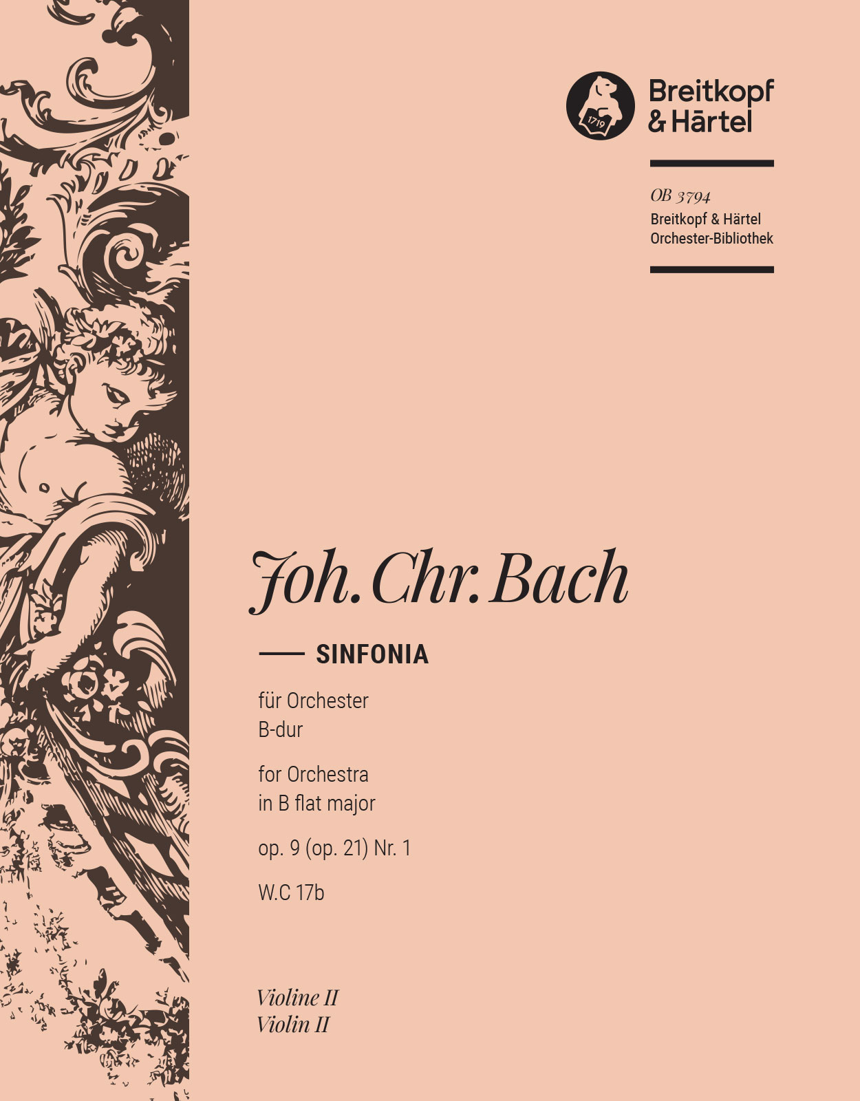 OB 3794-16 - Sinfonia B-dur op. 9 (op. 21) Nr. 1 W. C 17b - Cover