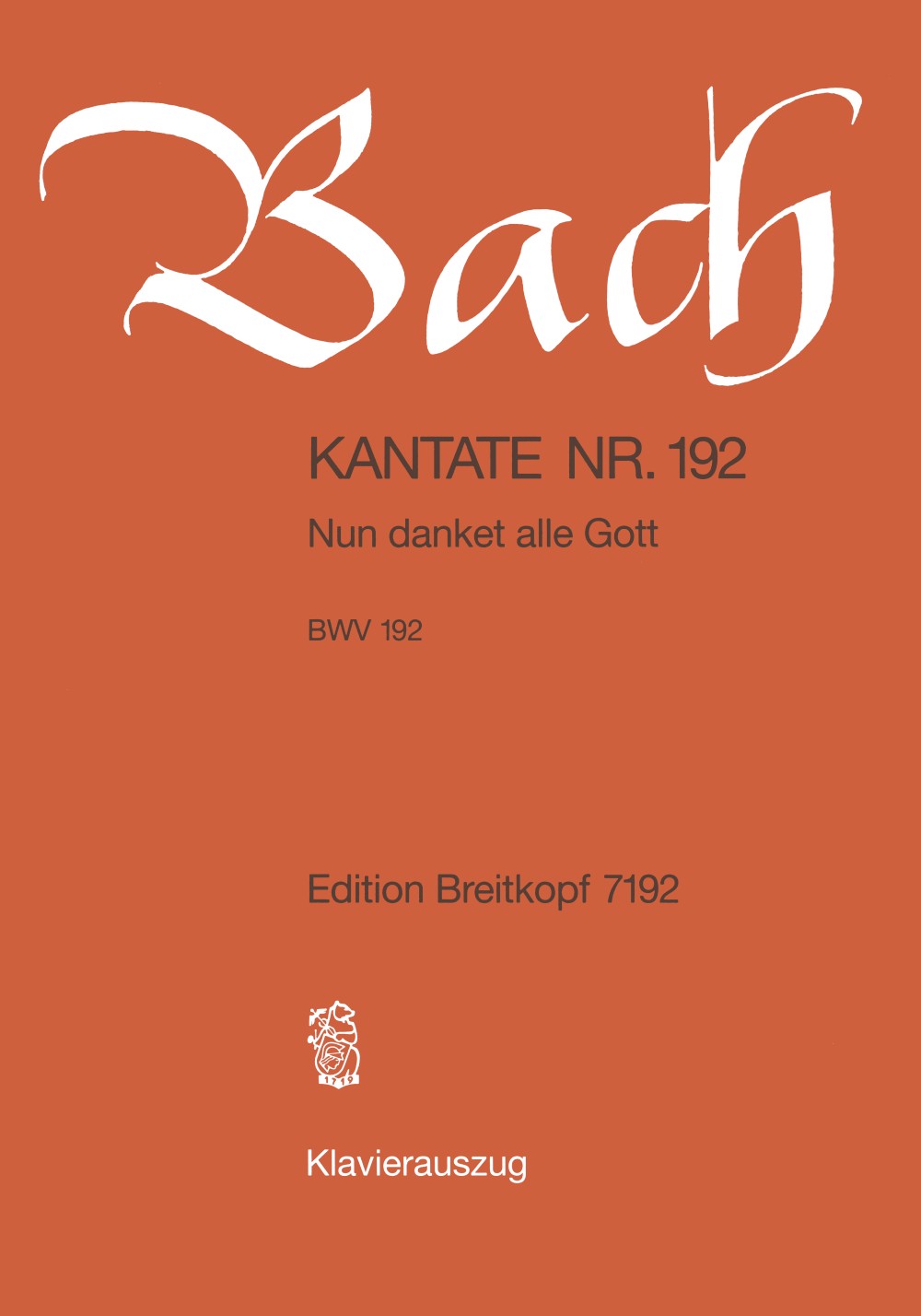 Johann Sebastian Bach - Cantata BWV 192 “Nun danket alle Gott” - Cover