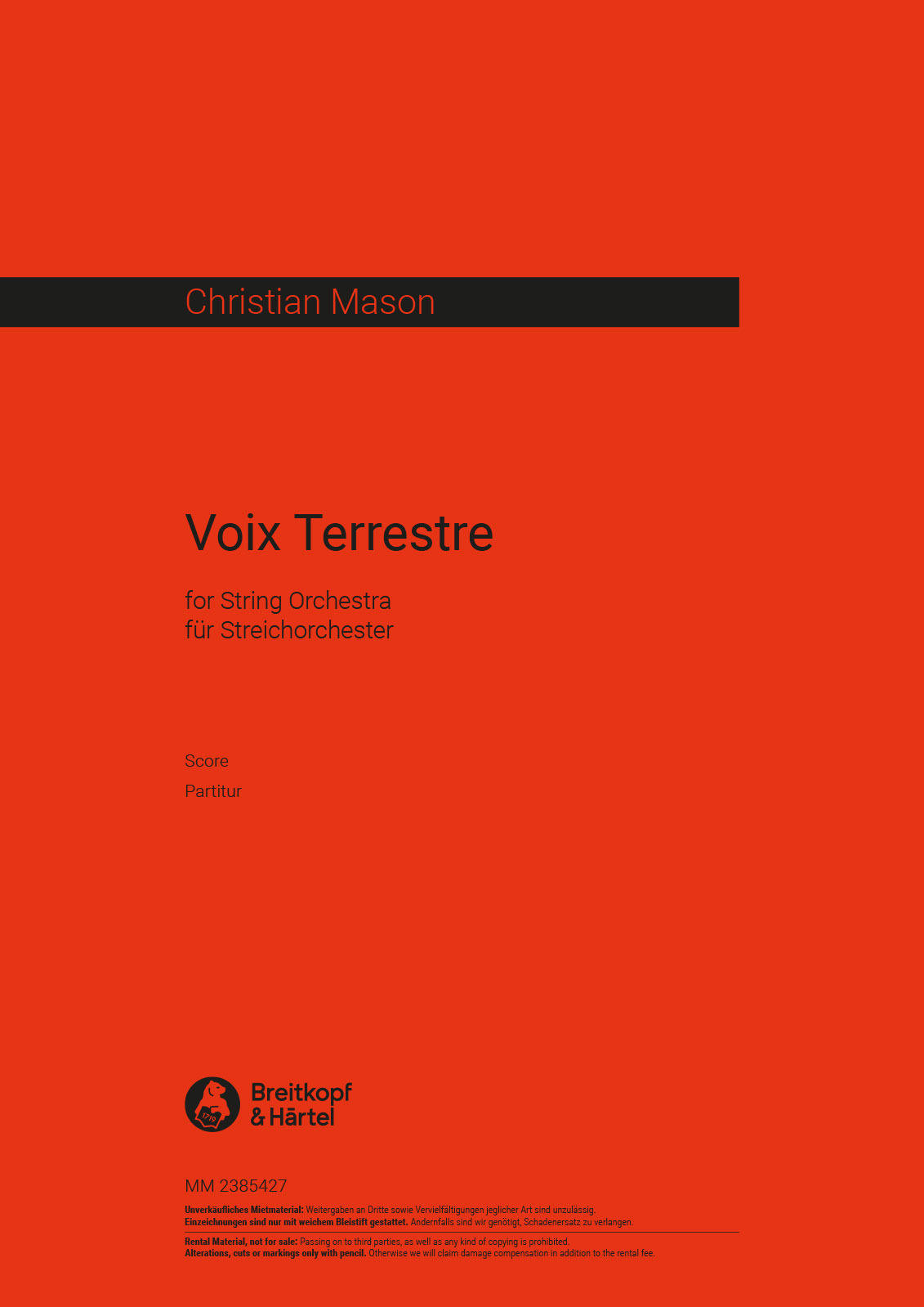 Christian Mason - Voix Terrestre - Cover