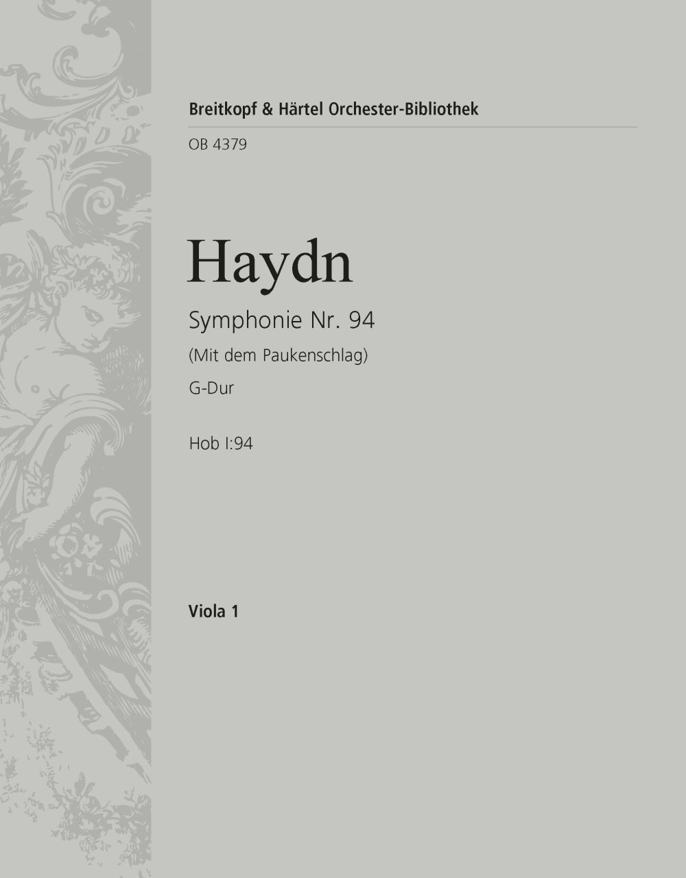OB 4379-19 - Symphony No. 94 in G major Hob I:94 - Cover