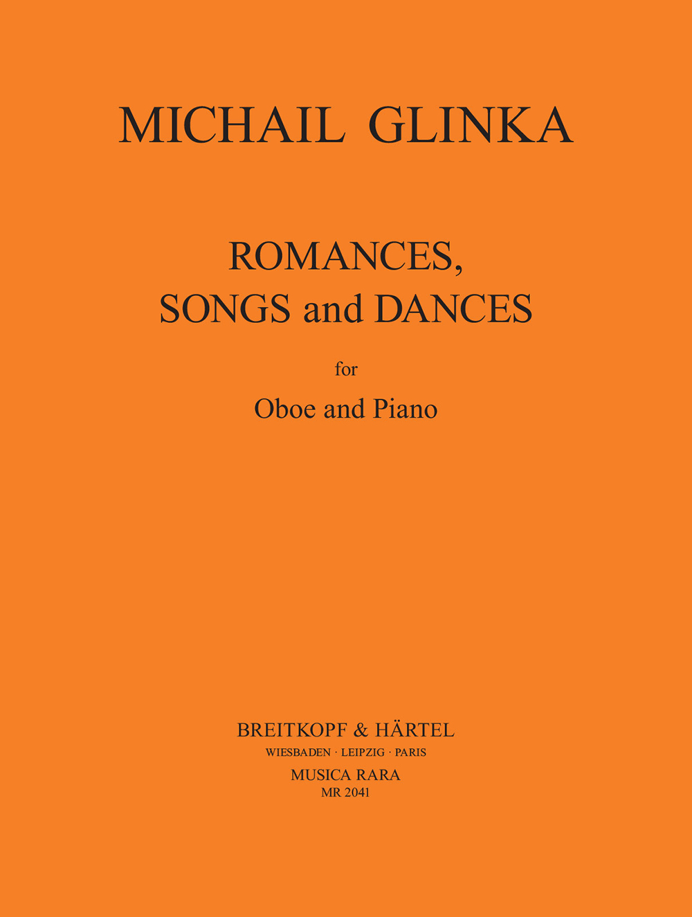 Michail Glinka - Romanzen, Lieder und Tänze - Cover