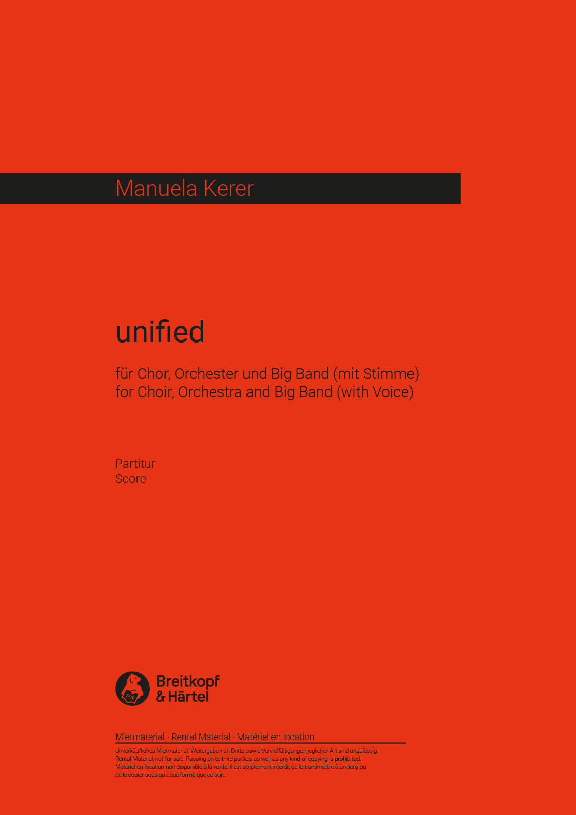 Manuela Kerer - Unified - Cover