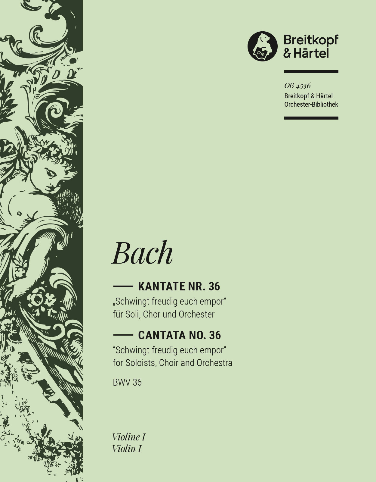 OB 4536-15 - Kantate BWV 36 „Schwingt freudig euch empor“ - Cover