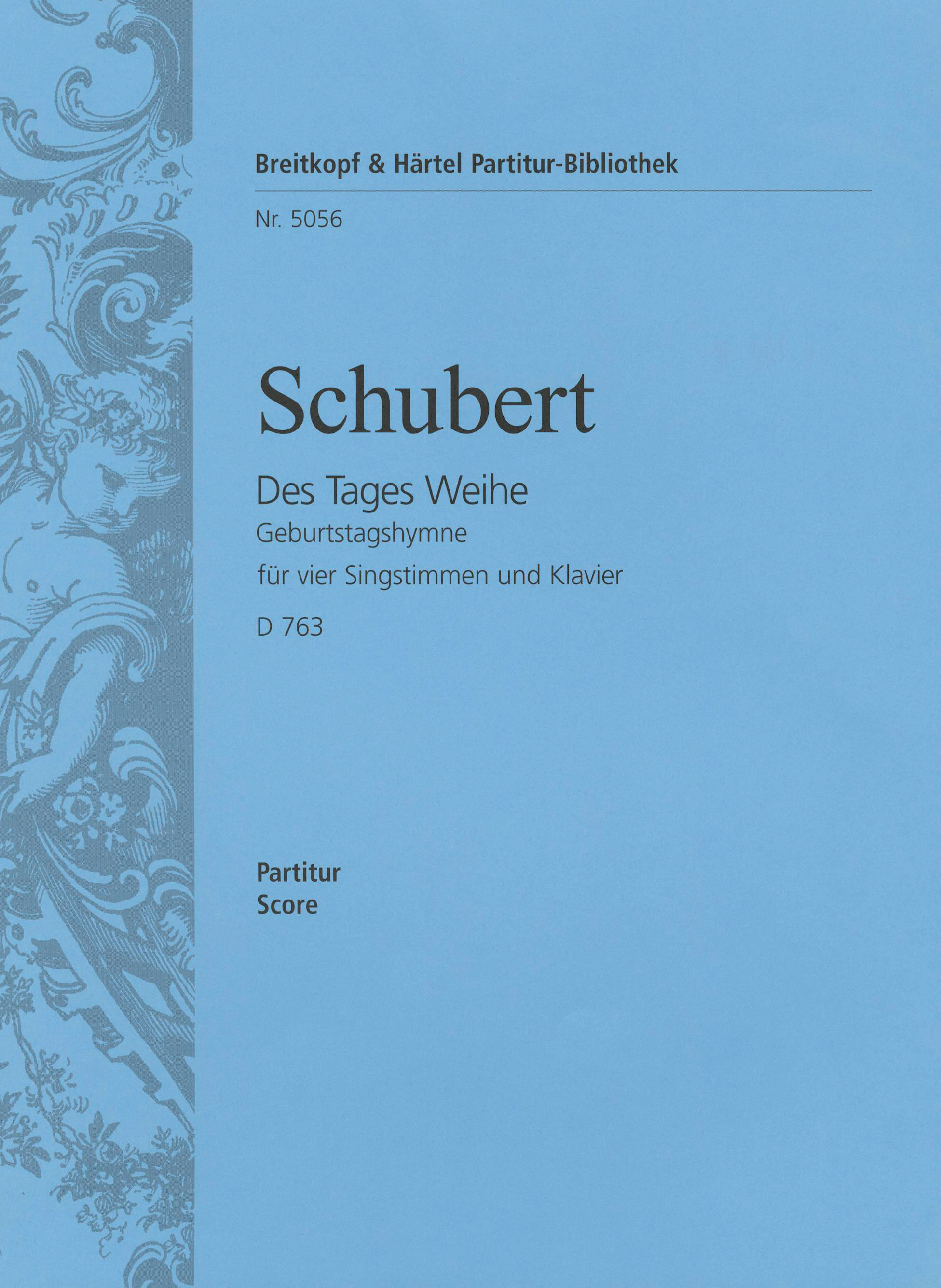 Franz Schubert - Geburtstagshymne (Des Tages Weihe) D 763 [op. post. 146] - Cover