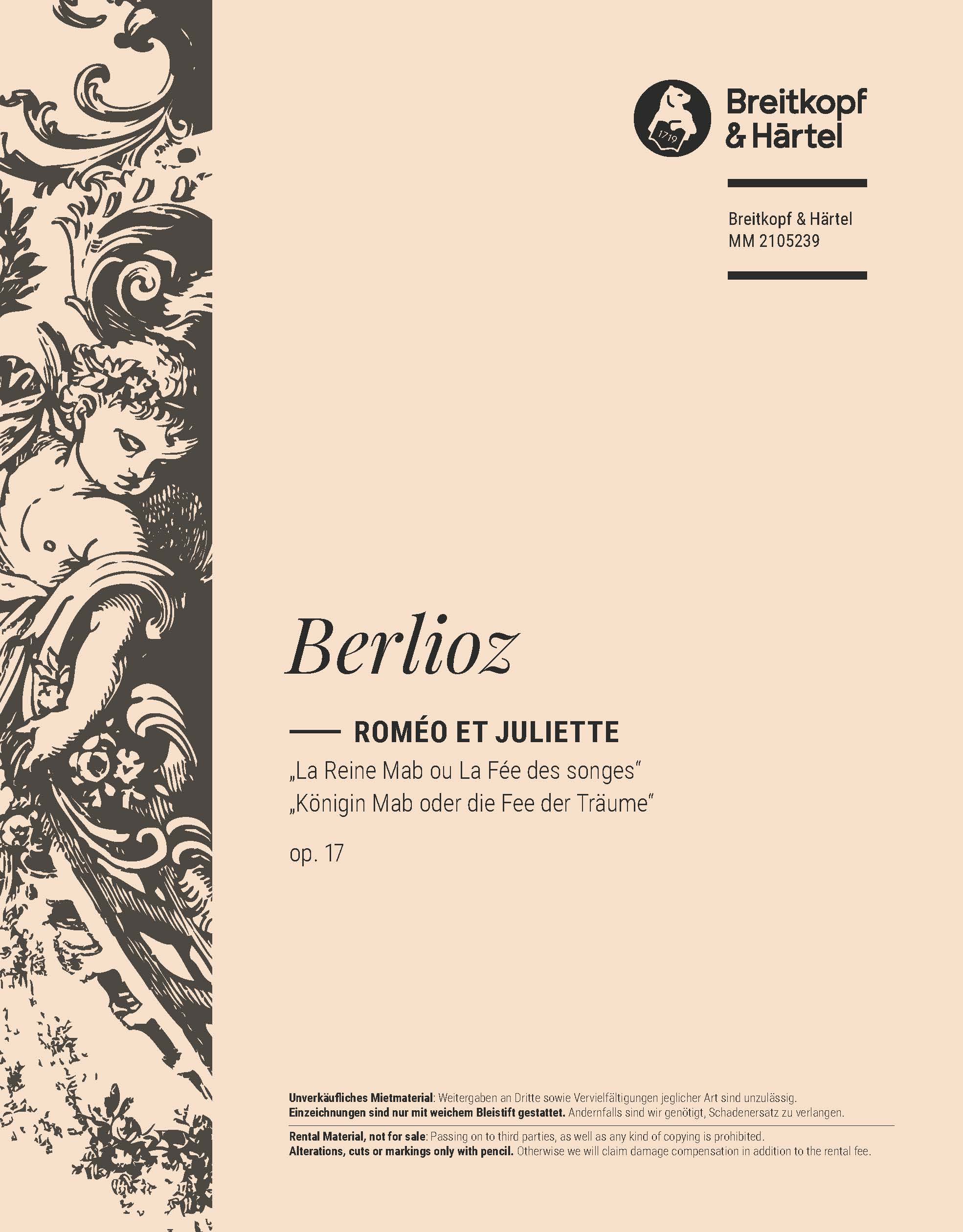 MM 2105239 - Roméo et Juliette Op. 17 - Cover